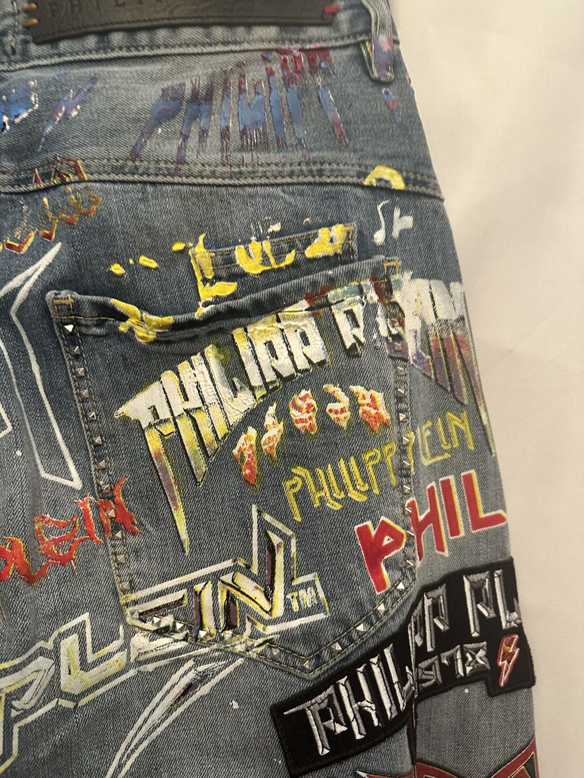 Philipp Plein Philipp Plein Patchwork Denim Size US 32 / EU 48 - 15 Thumbnail