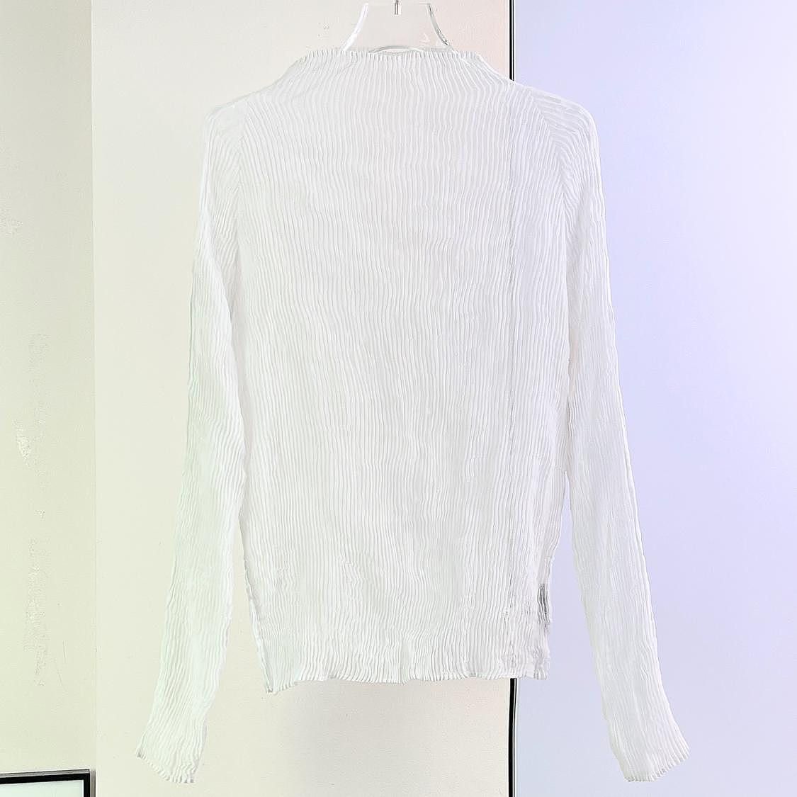 Issey Miyake Issey Miyake Pleated Long Sleeve Top Size 2 Size M / US 6-8 / IT 42-44 - 1 Thumbnail