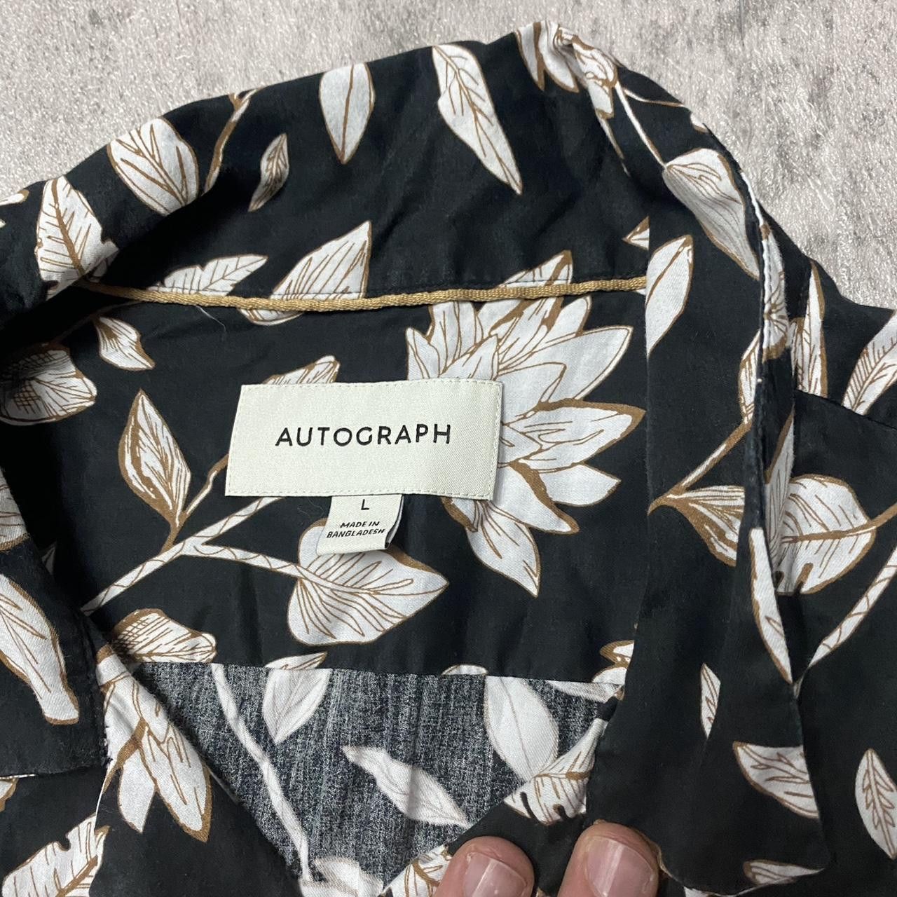 Other Autograph black and white floral button-up shirt Size US L / EU 52-54 / 3 - 3 Thumbnail