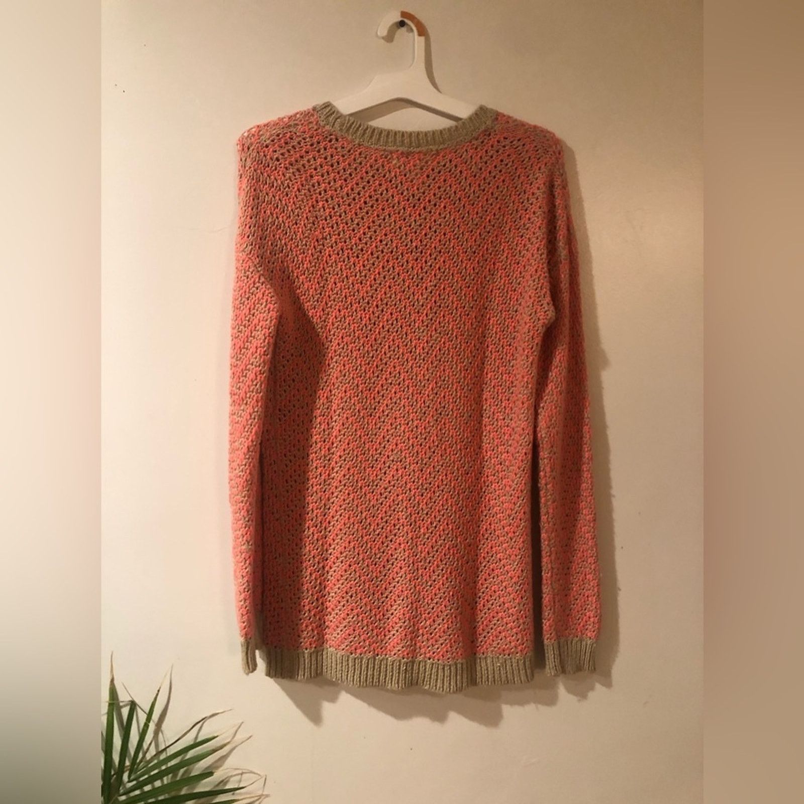 NBDN Nobrandedon Vintage XXI knitted sweater pink and cream. Size S / US 4 / IT 40 - 4 Thumbnail