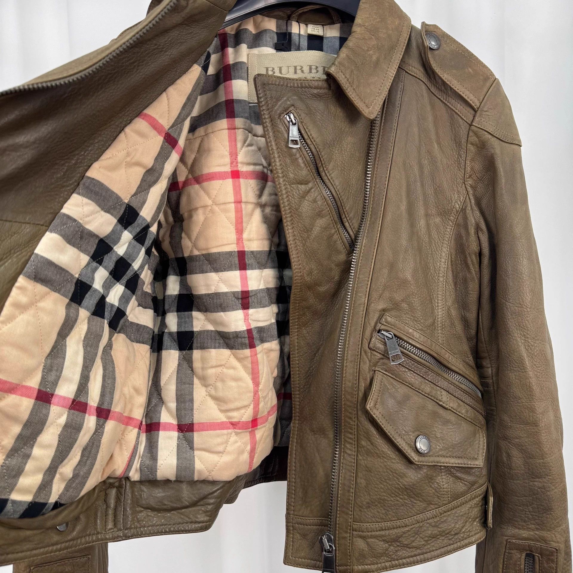 Burberry Burberry Quilted Sheepskin Jacket Check Lined UK8 95 New Size S / US 4 / IT 40 - 6 Thumbnail