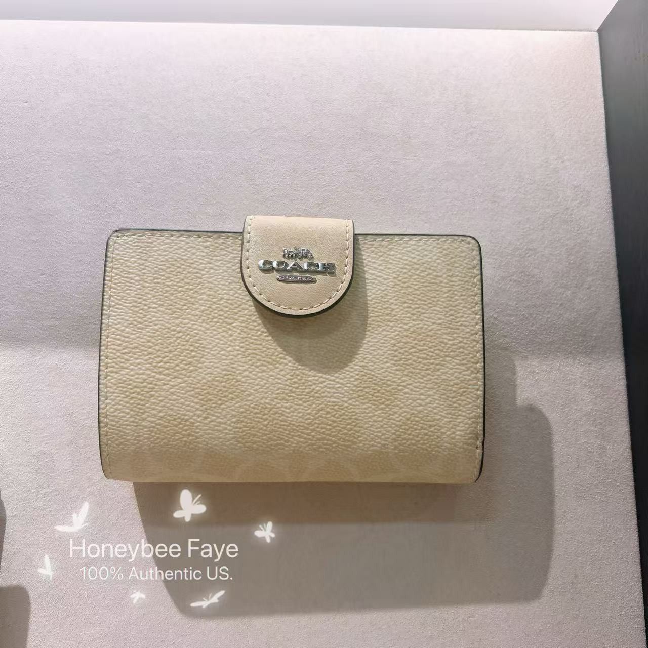 Coach Medium Corner Zip Wallet In Signature Canvas CW786 Size ONE SIZE - 4 Thumbnail