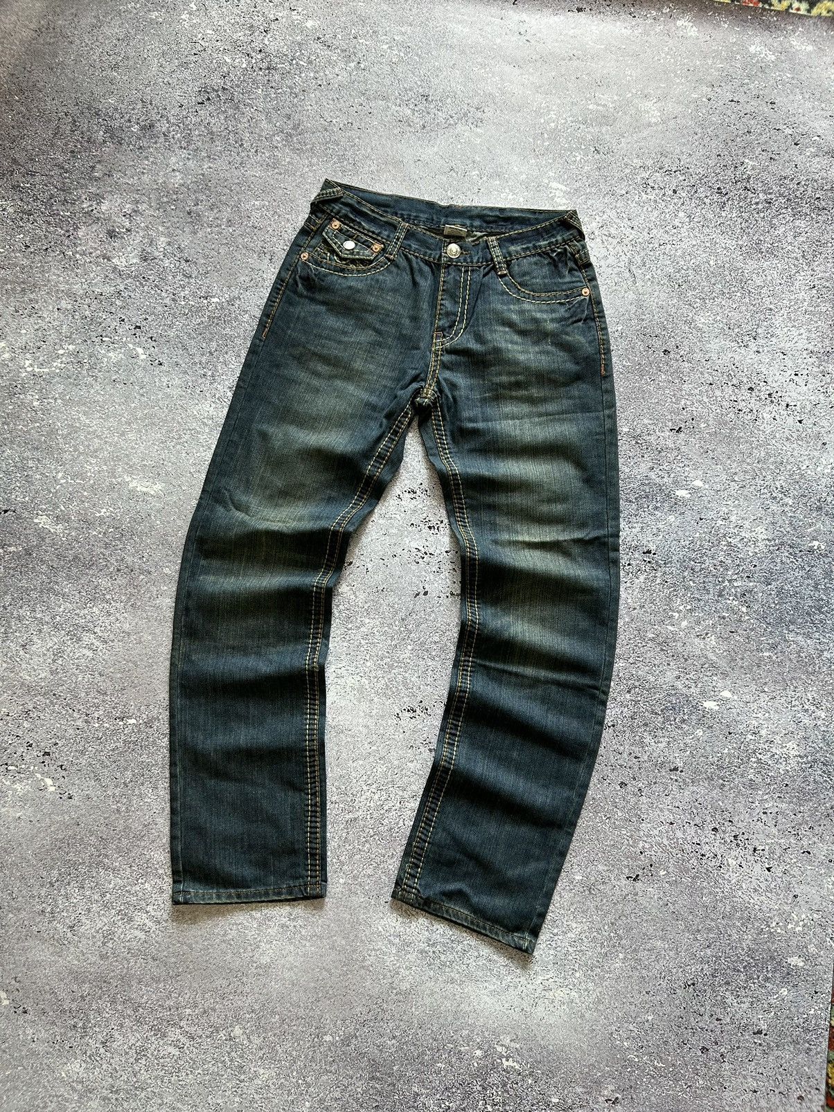 True Religion × Vintage True Religion Jeans Made In USA Chief Keef Style Y2K RAP Size US 34 / EU 50 - 4 Thumbnail