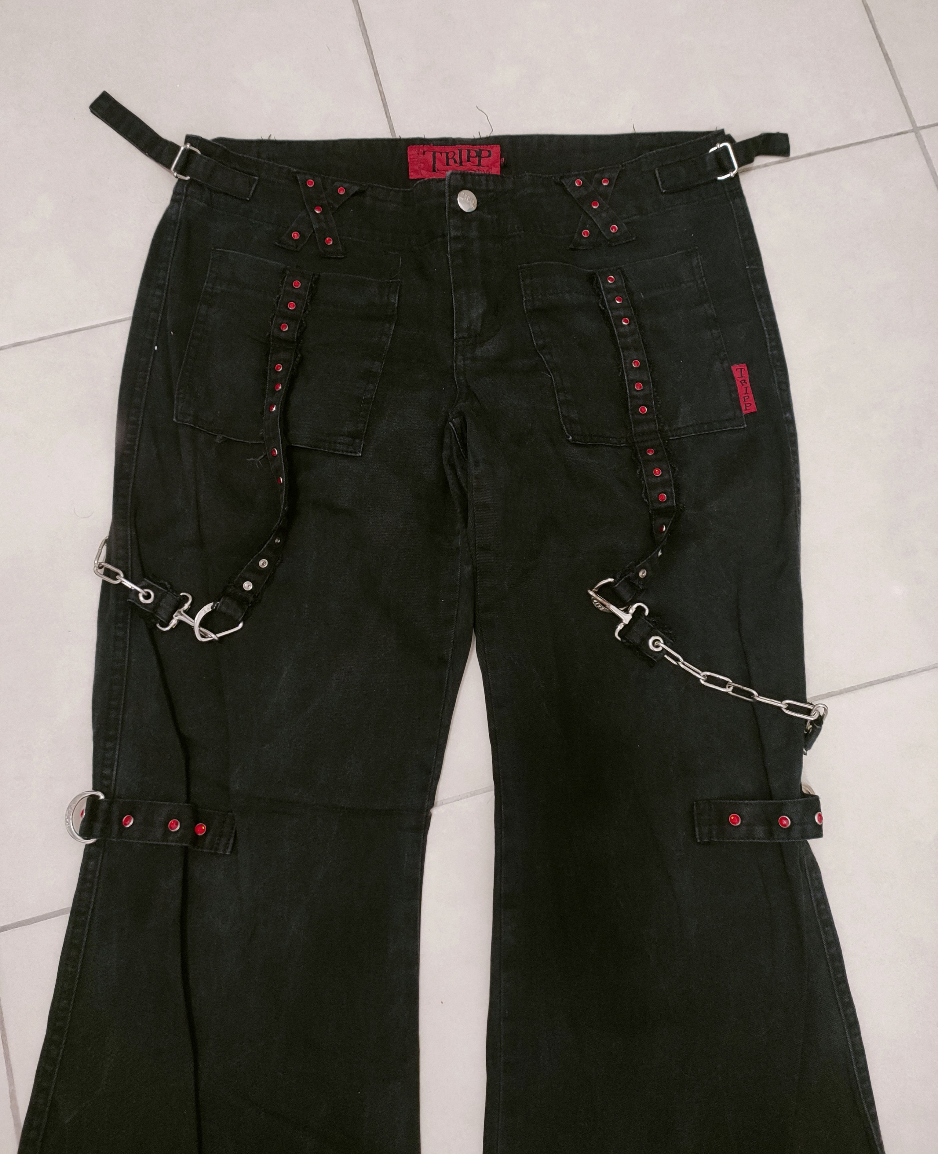 If Six Was Nine 🔥Punk Tripp Nyc X Strap Bondage Pants🔥 Size US 32 / EU 48 - 5 Thumbnail
