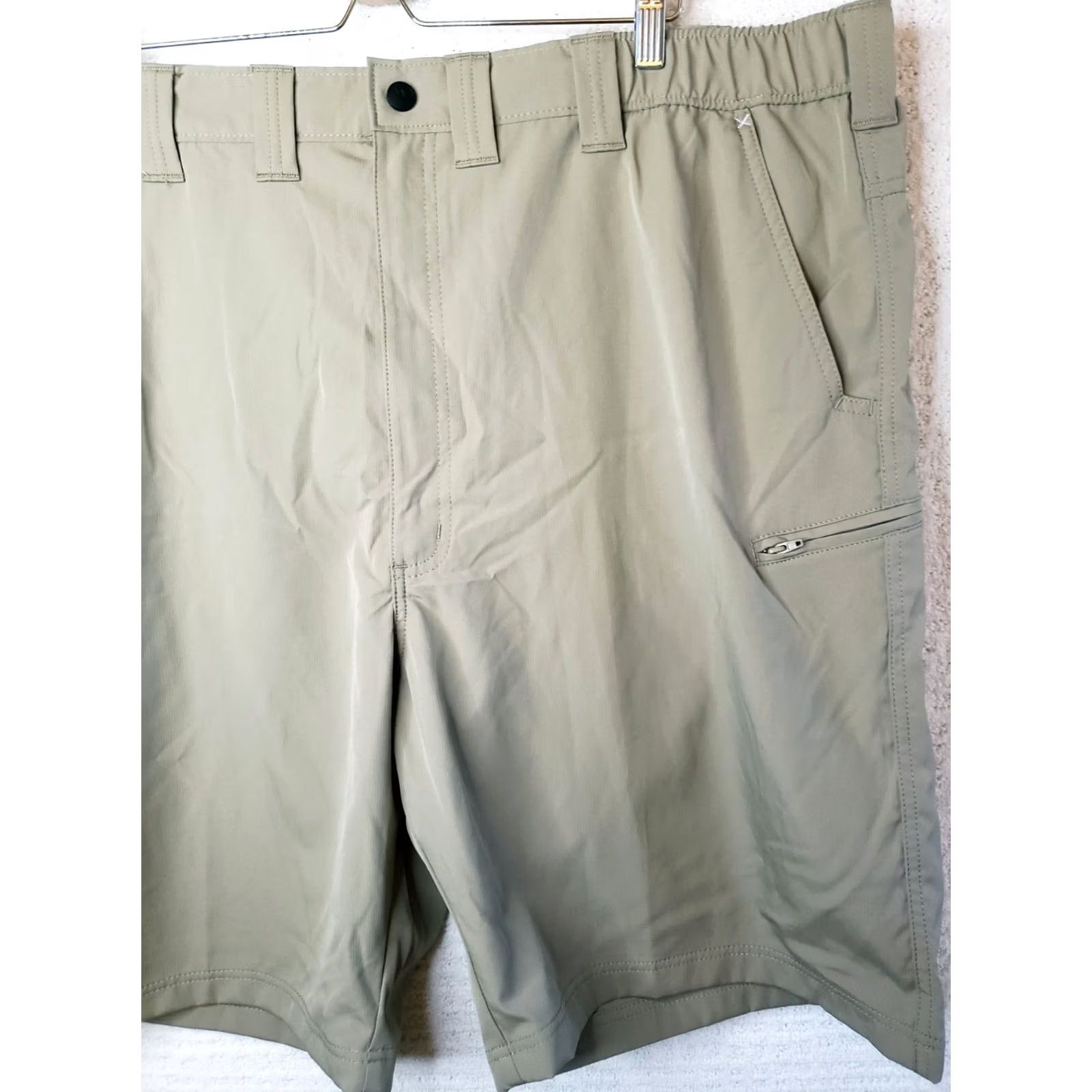 Wrangler Wrangler Outdoor Hiking Shorts Men's 44 Tan Khaki Elastic Waist Polyester NWOT! Size US 44 / EU 60 - 3 Thumbnail