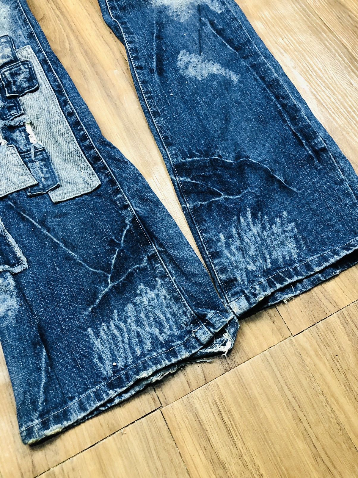 Other Ripped Patch Design Jeans (35) Size US 32 / EU 48 - 11 Thumbnail