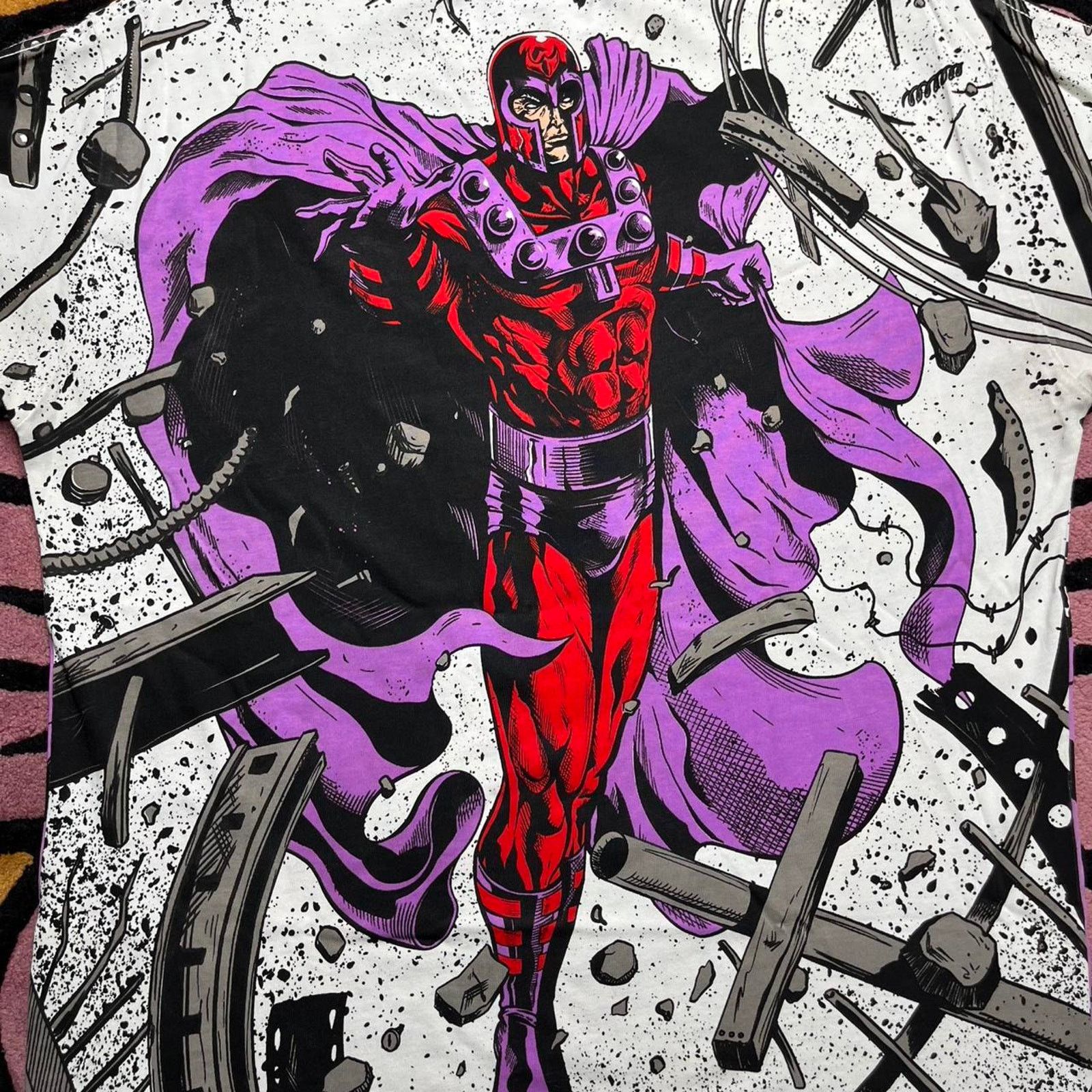 Marvel Comics Chronic Images Marvel Magneto Allover Mega Print T-shirt Size US L / EU 52-54 / 3 - 7 Thumbnail