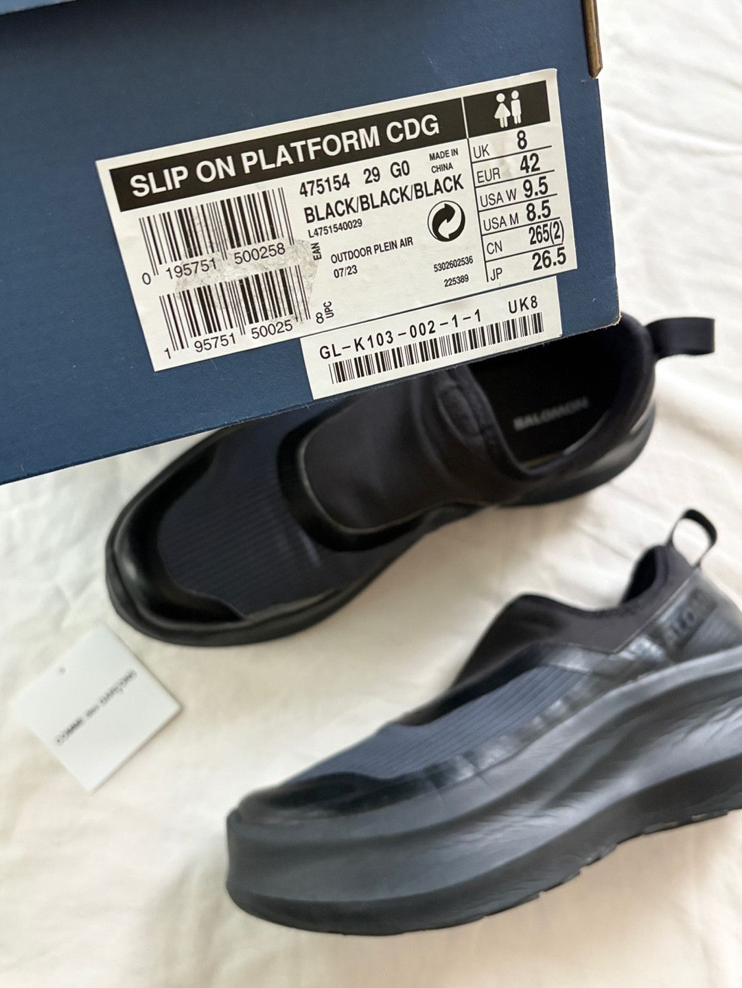 Comme des Garcons × Salomon COMME des GARÇONS x Salomon Slip On Platform Alpine 2 xt-6 Size US 8.5 / EU 41-42 - 6 Thumbnail