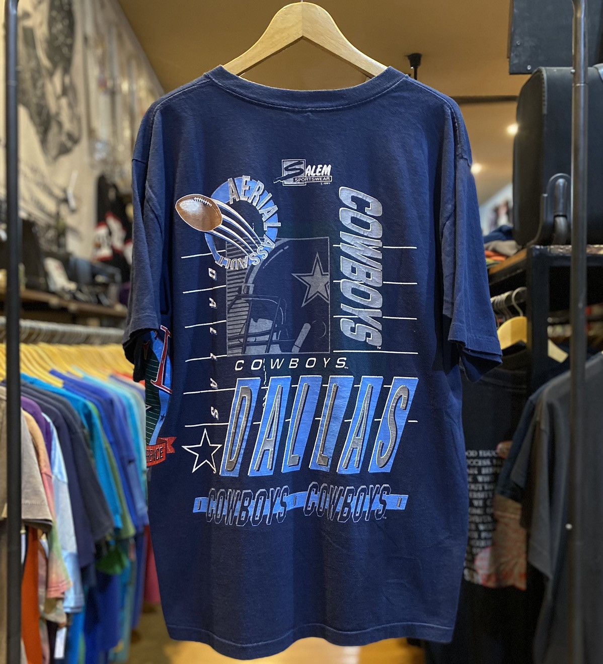NFL × Vintage Dallas Cowboys salem tag 1992 All Over Print vintage Size US XL / EU 56 / 4 - 6 Thumbnail