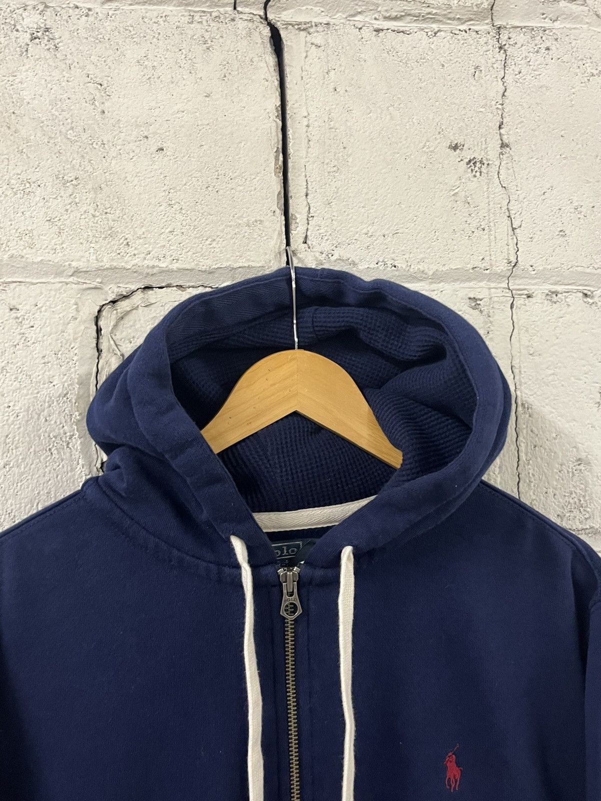 Polo Ralph Lauren Polo Ralph Lauren vintage zip up hoodie thermal lined Size US XL / EU 56 / 4 - 4 Thumbnail