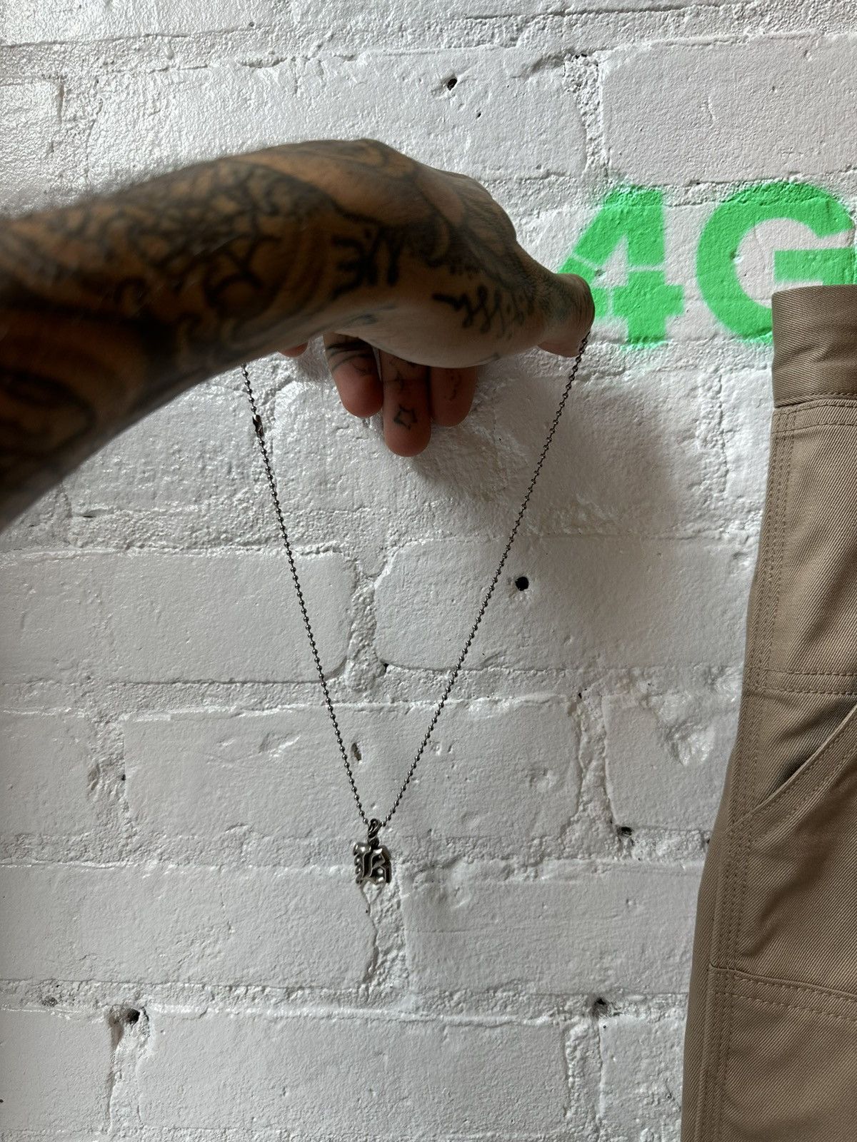 Chrome Hearts Chrome Hearts LARGE ‘ B ‘ Initial Necklace Chain Pendant Size ONE SIZE - 6 Thumbnail