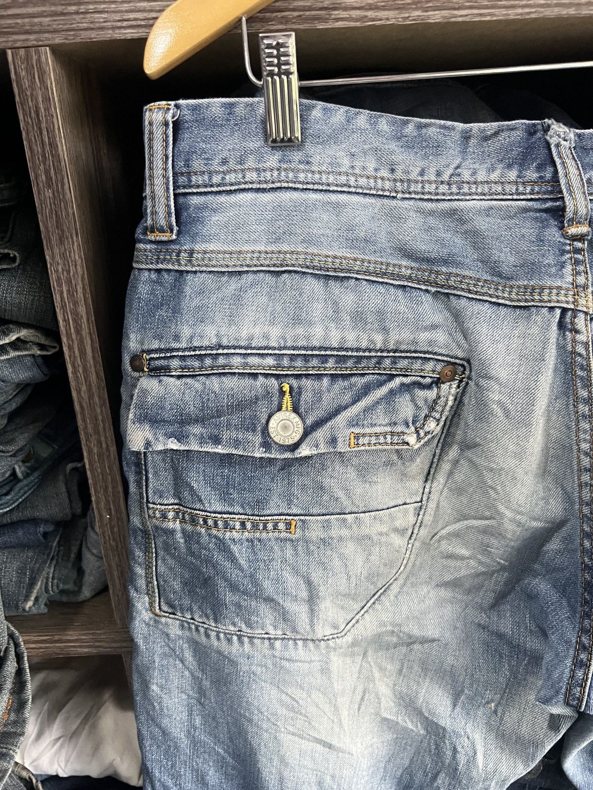 Avirex 🔥Rare Avirex Distressed Denim Size US 35 - 16 Thumbnail
