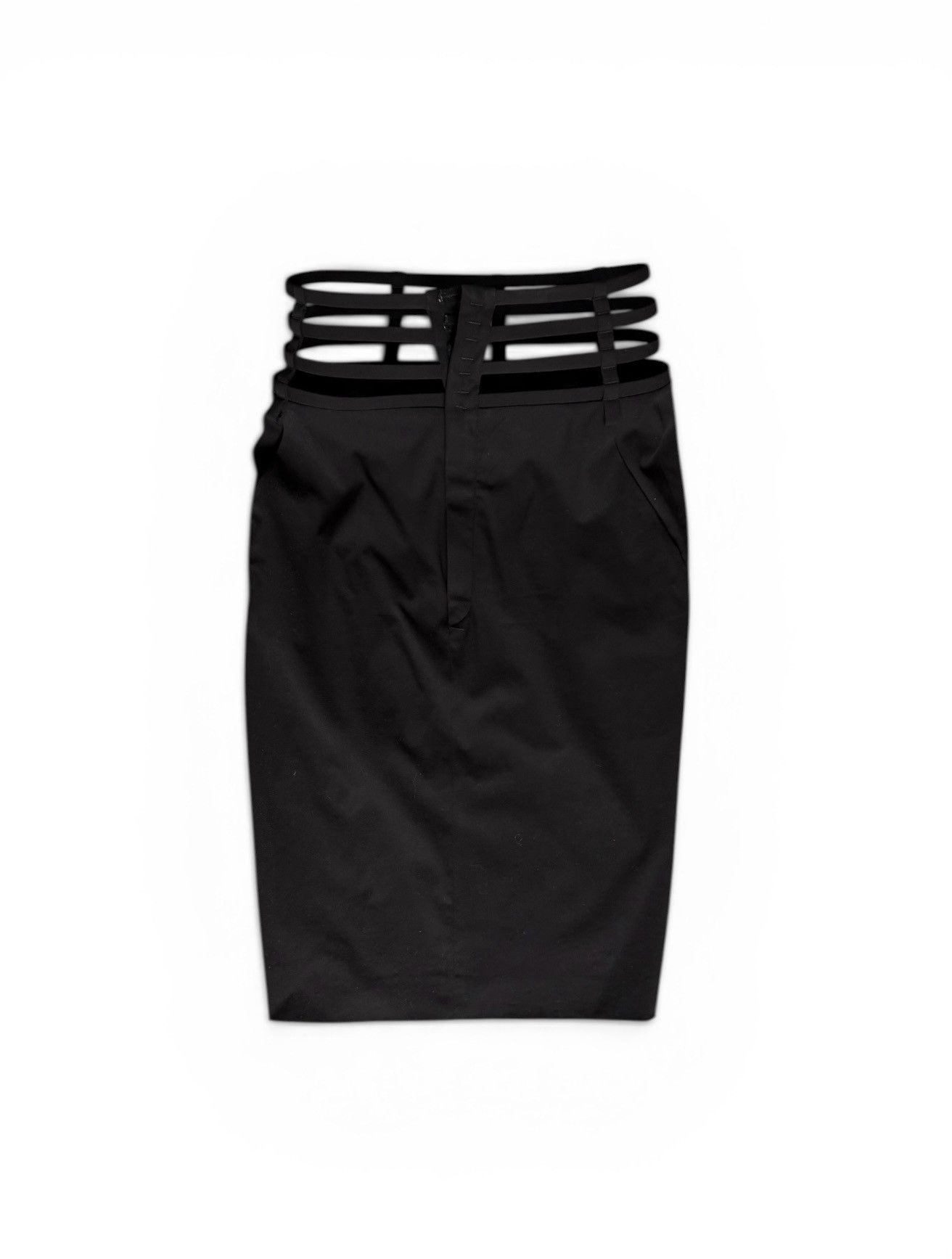 Jean Paul Gaultier Vintage Jean Paul Gaultier Cage Pencil Skirt Size 28" / US 6 / IT 42 - 1 Thumbnail