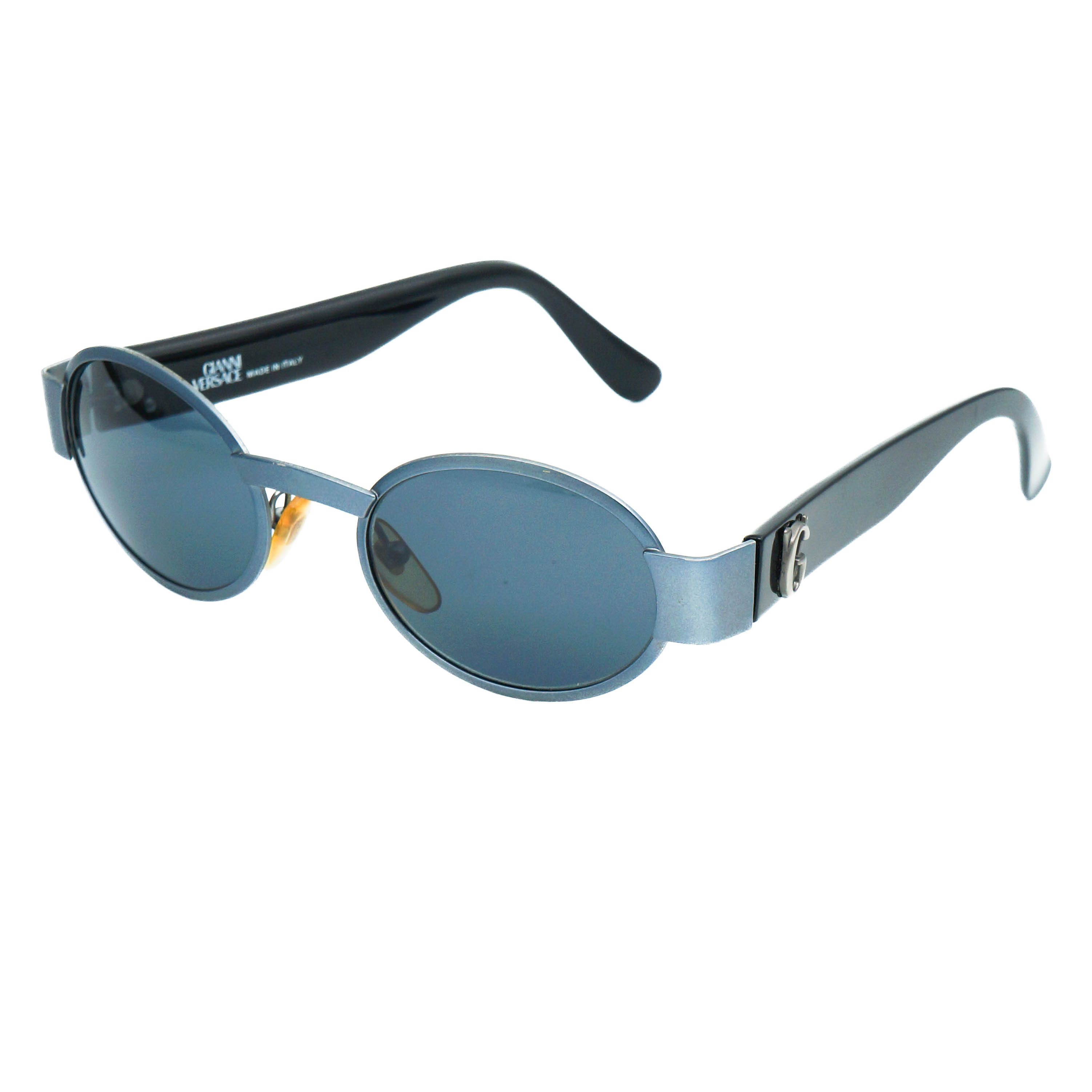 Gianni Versace　サングラス　MOD.472/G COL.684 Gianni Versace 1996 Unisex Vintage Black Sunglasses GV MOD