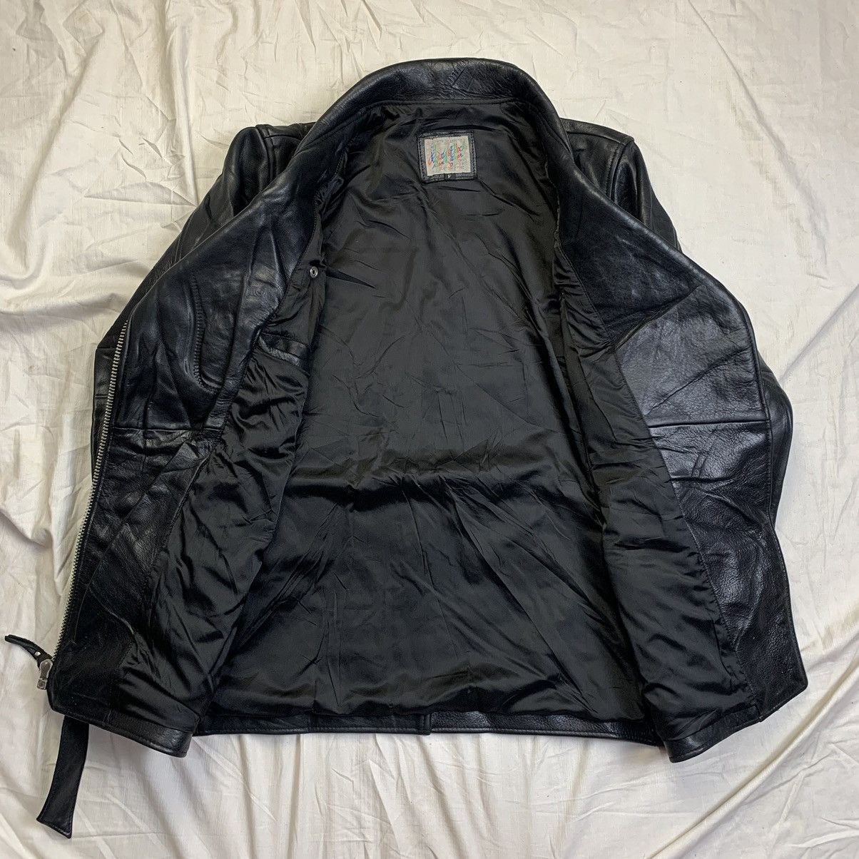 Schott Vintage body block ranch wear bikers leather jacket Size M / US 6-8 / IT 42-44 - 7 Thumbnail