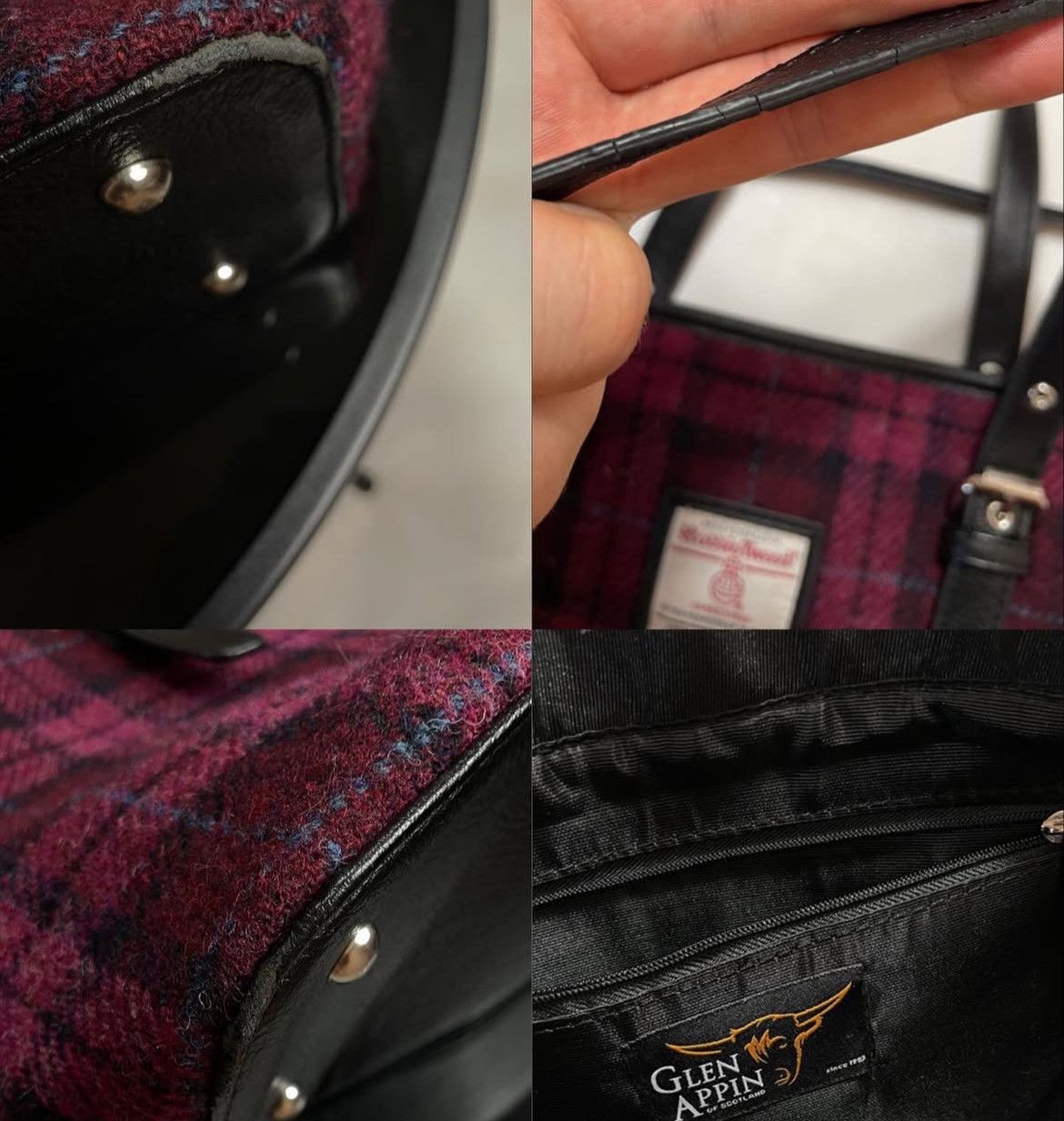 Harris Tweed Bag Harris tweed Ladies Tote With Shoulder Strap Size ONE SIZE - 8 Thumbnail