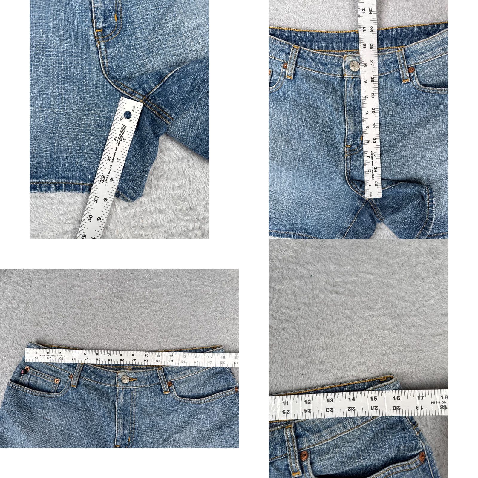 Polo Ralph Lauren Polo Ralph Lauren Women's Shorts 12 Denim Casual Chino 5-Pocket Mid Rise Blue Summer Size 34" / US 12 / IT 48 - 8 Thumbnail