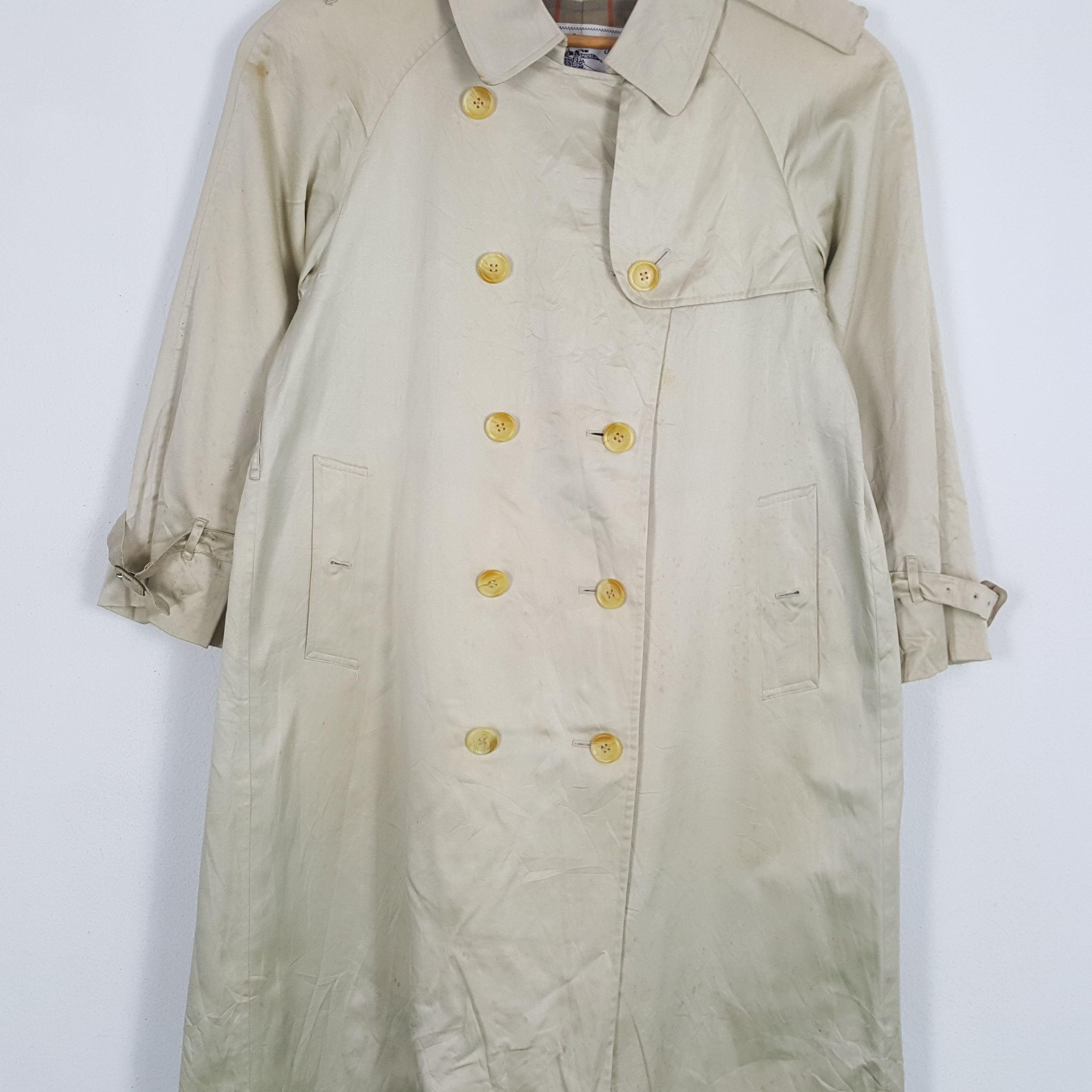 Vintage Burberry's Fashion Brand Style Trench Coat Jacket