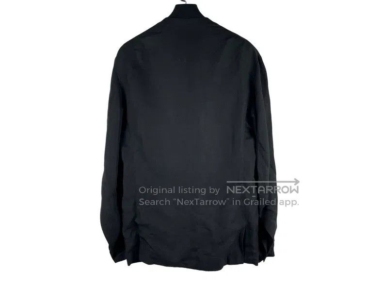 Yohji Yamamoto Yohji Yamamoto Bias cut collarless blazer jacket Size US XL / EU 56 / 4 - 2 Thumbnail
