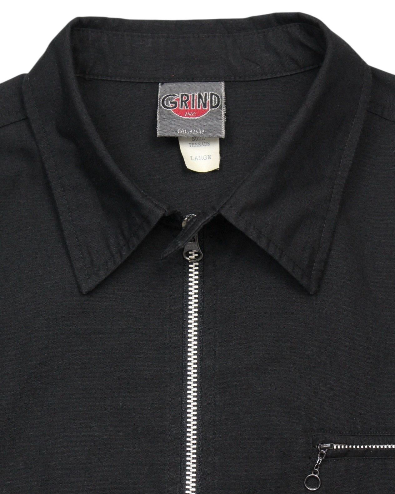 Vintage 2000S GRIND INC JAPAN VINTAGE BLACK WORK ZIP JACKET Size US L / EU 52-54 / 3 - 3 Thumbnail