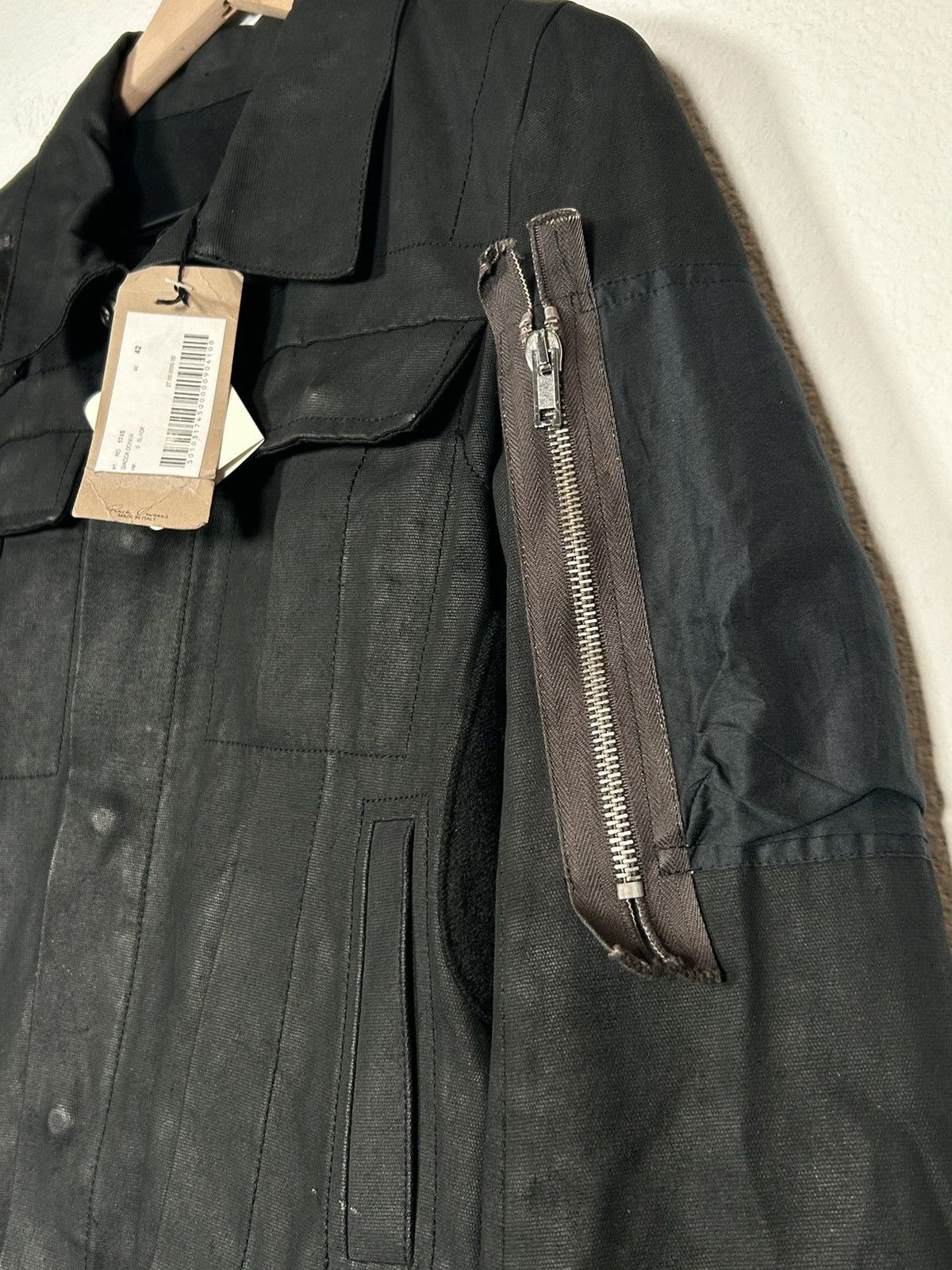 Rick Owens SS03 Suckerball Waxed Reconstructed Scrap Jacket Size US XS / EU 42 / 0 - 4 Thumbnail