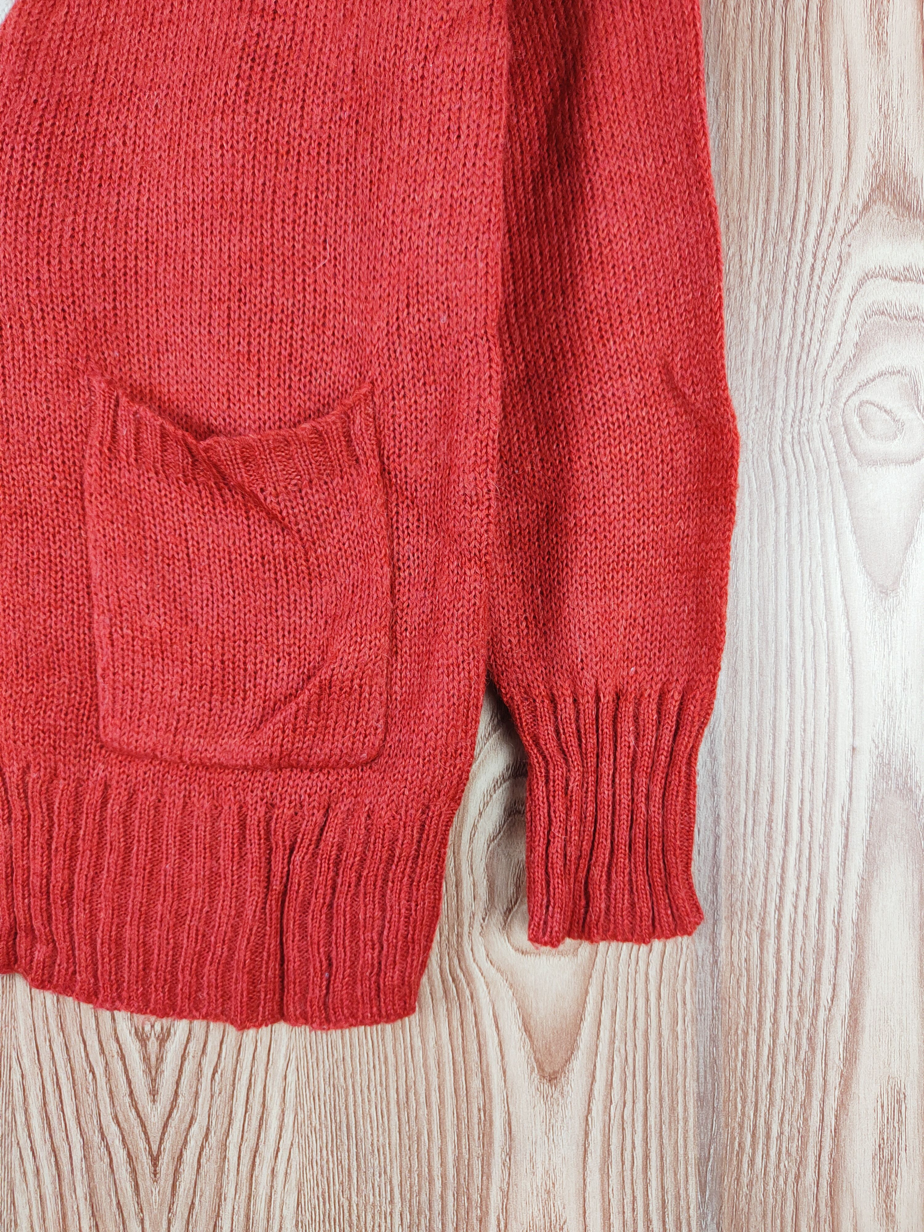 Japanese Brand Double Name Orange Knitwear Cardigan #W154 Size US M / EU 48-50 / 2 - 6 Thumbnail