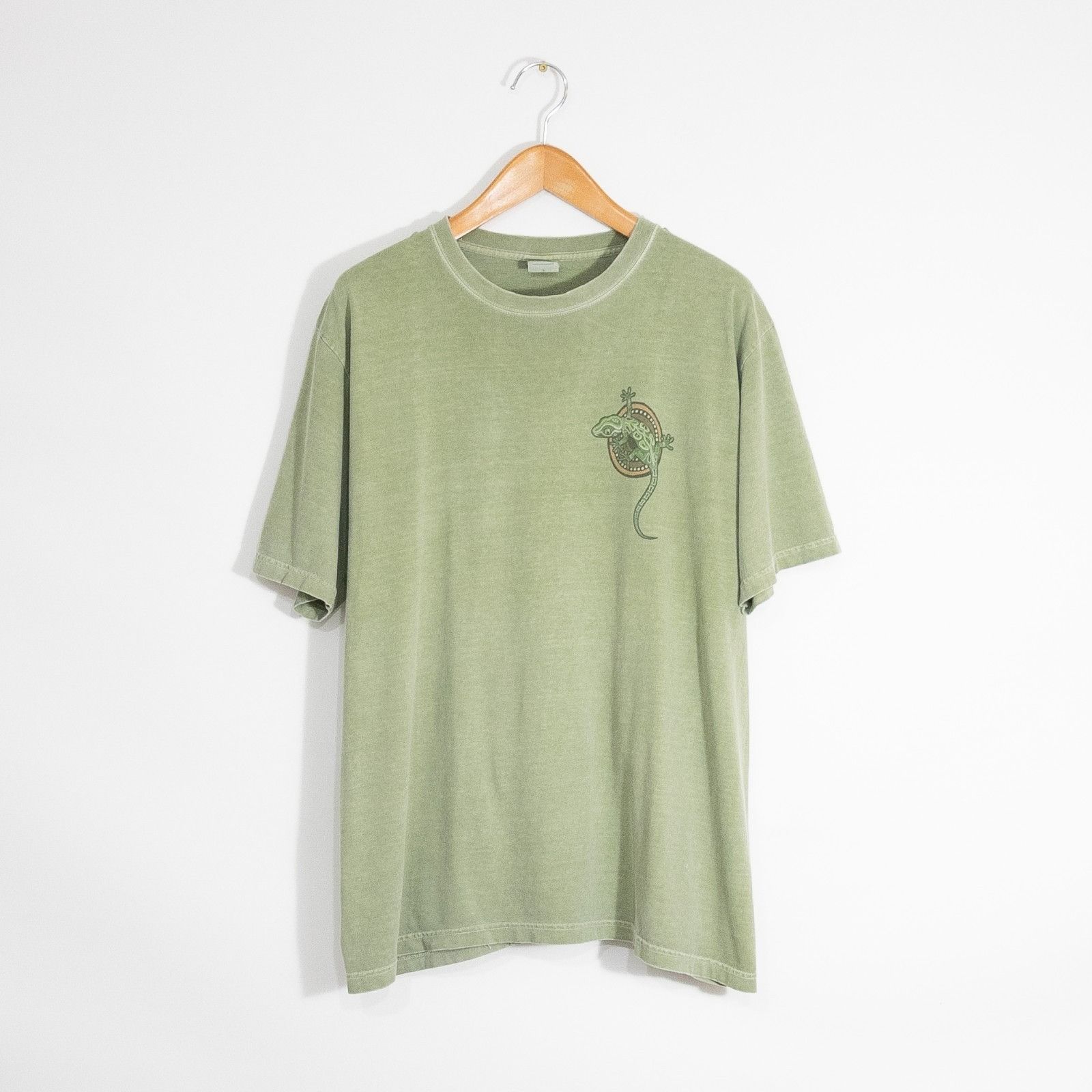 Vintage Vintage Crazy Shirts Hawaii Gecko Art T Shirt Mens Large Size US L / EU 52-54 / 3 - 4 Thumbnail