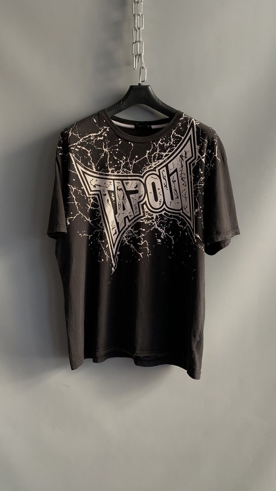 Tapout × Vintage Crazy vintage Y2K Tapout baggy Affliction faded black tee Size US XL / EU 56 / 4 - 1 Thumbnail