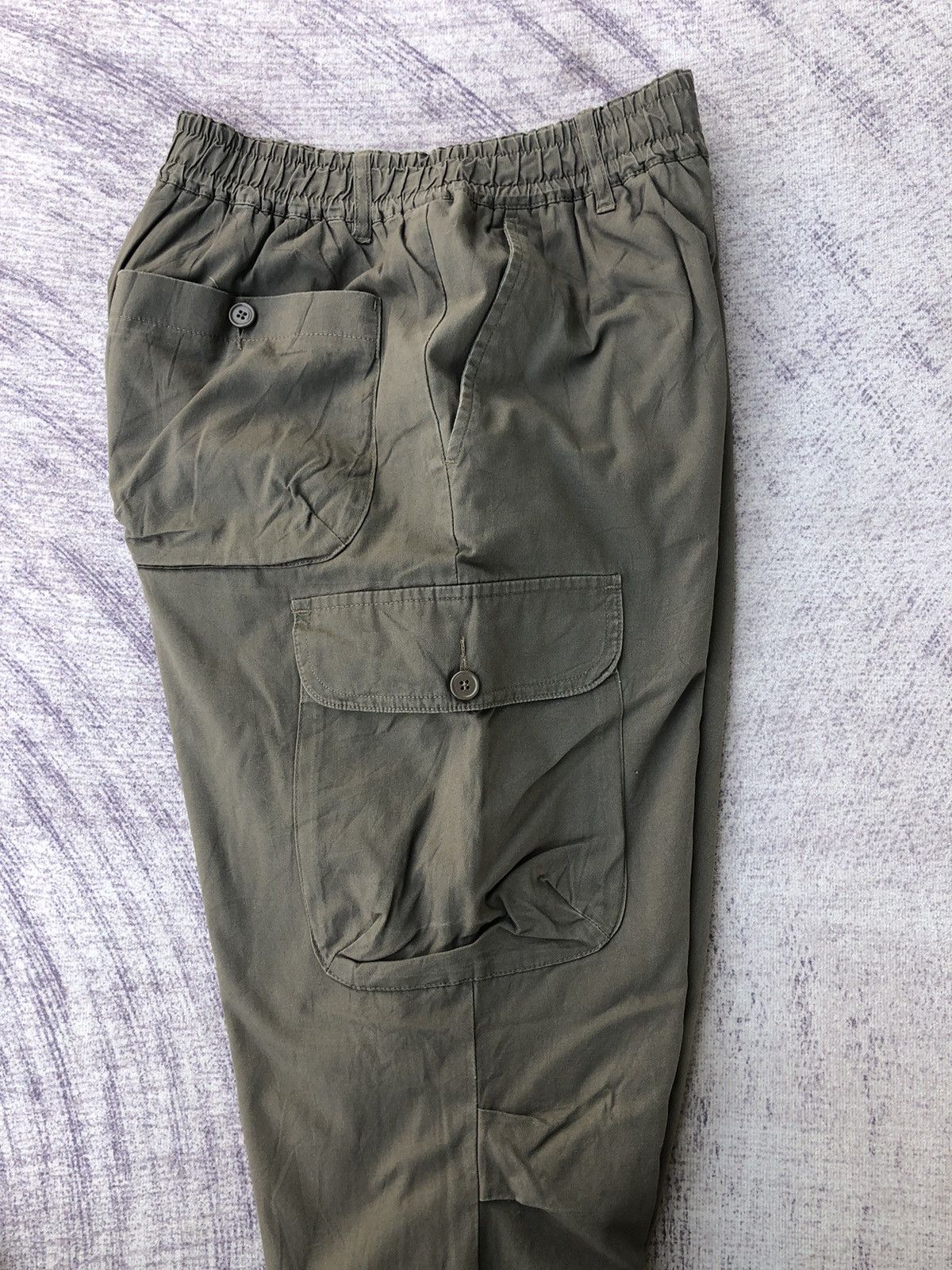 Vintage Cargo Stretchable Waist Trousers With 6 Pocket Workware Size US 26 / EU 42 - 14 Thumbnail