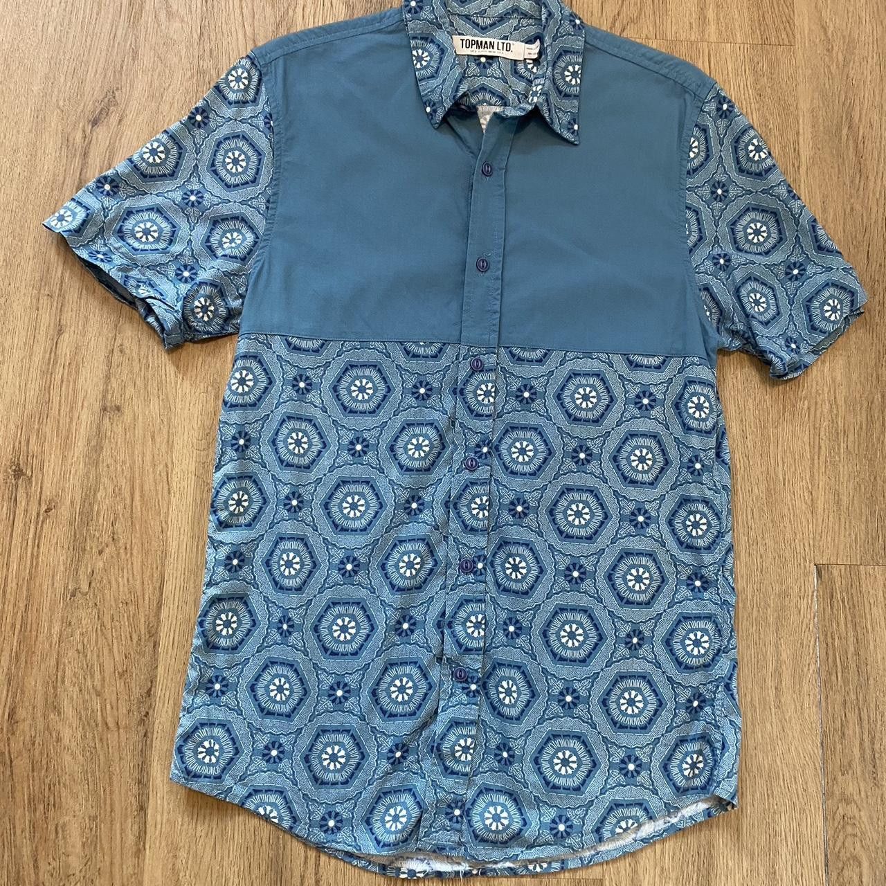 Other Blue and navy short sleeve shirt Hawaii Summer Size US S / EU 44-46 / 1 - 1 Thumbnail