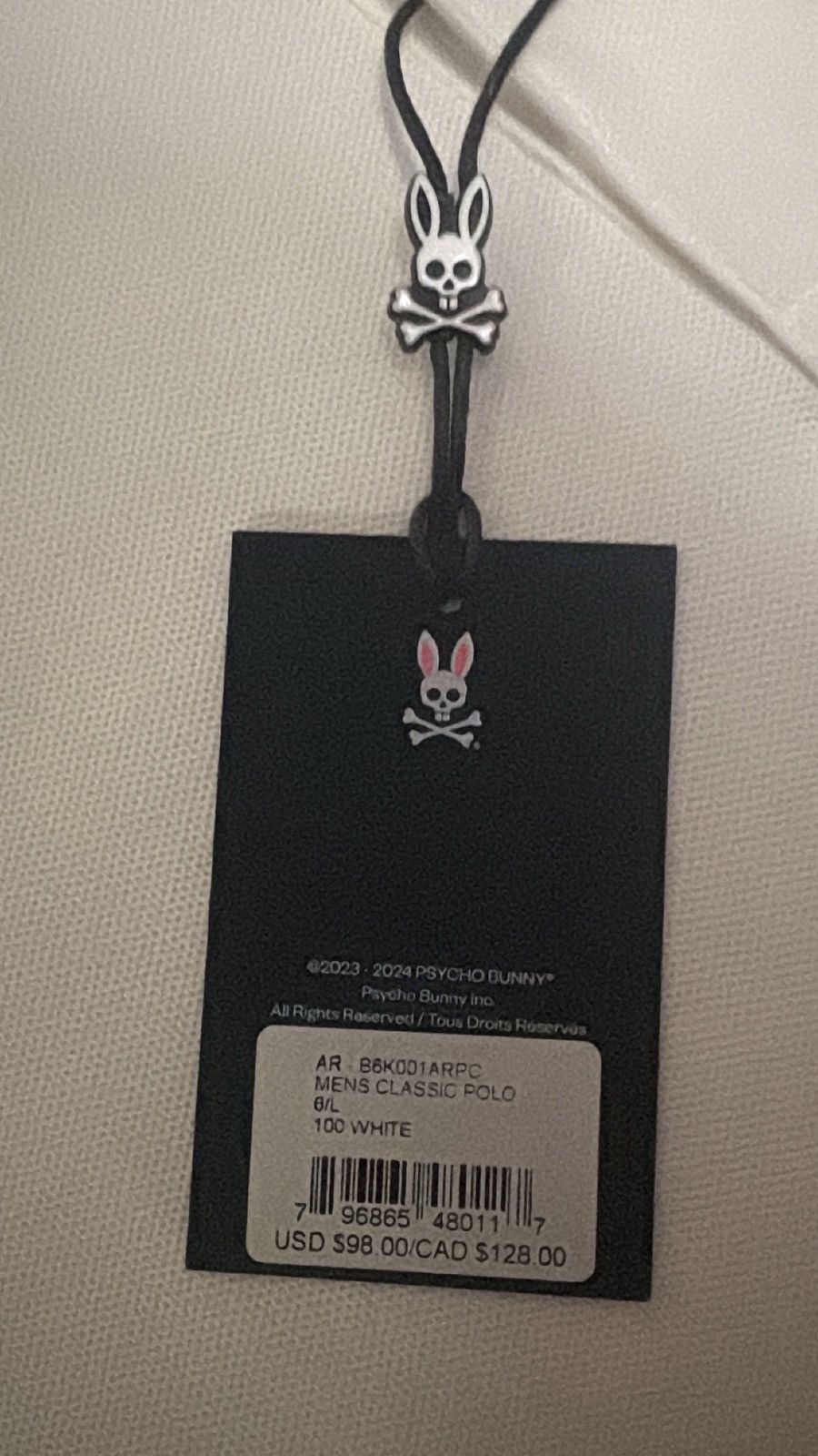 Psycho Bunny White psycho bunny polo Size US L / EU 52-54 / 3 - 4 Thumbnail