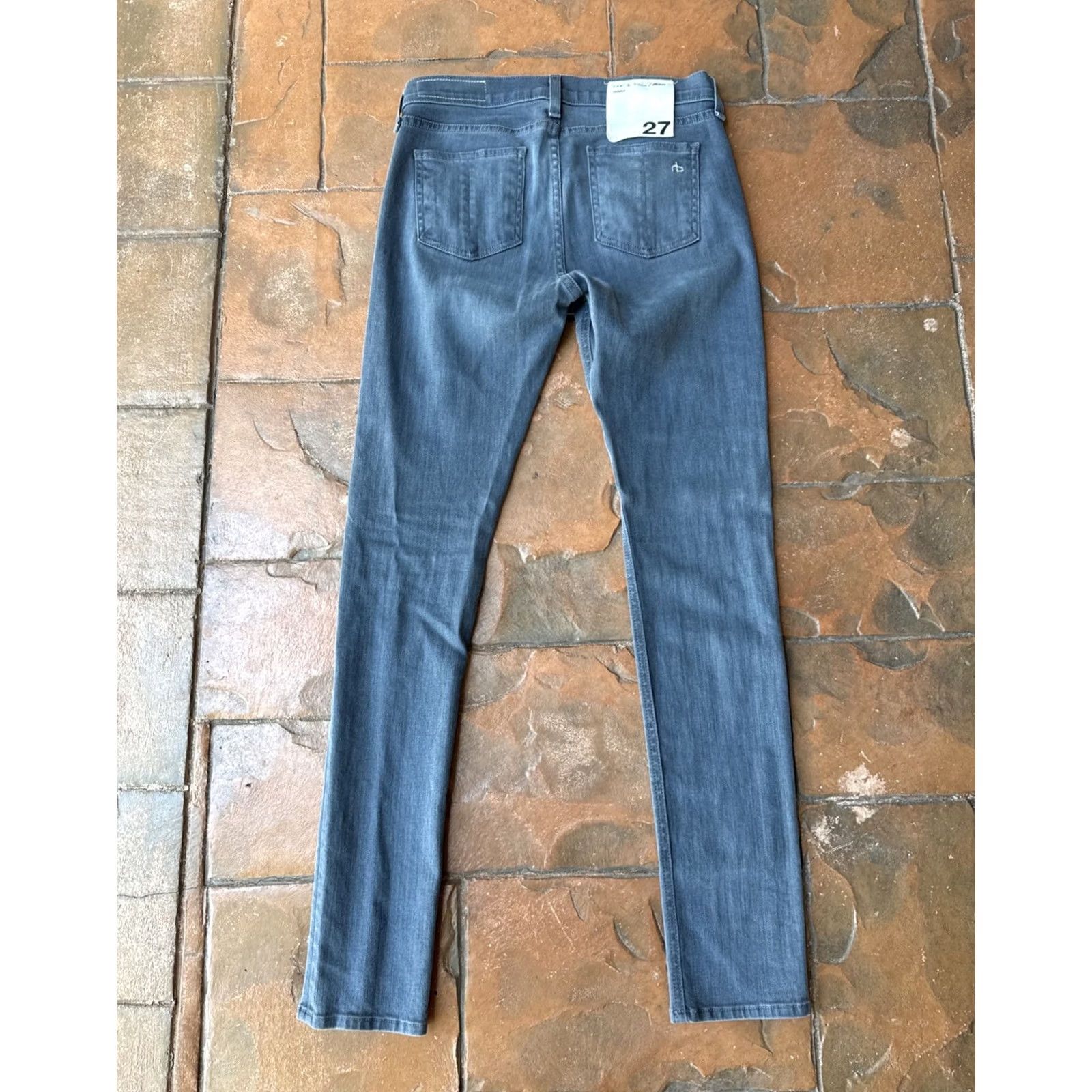Rag & Bone Rag & Bone Skinny Jeans Women’s 27 Croxley Stretch Denim 5-Pocket City USA Slimming Jeans Gray Cotton Polyester Machine Washable Size 27" / US 4 / IT 40 - 3 Thumbnail