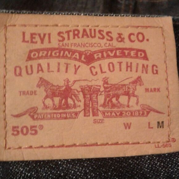 Levi's Levis 505 Size 12 MIS 34 x 31 Womens Lower Rise Straight Leg Size 34" / US 12 / IT 48 - 12 Thumbnail