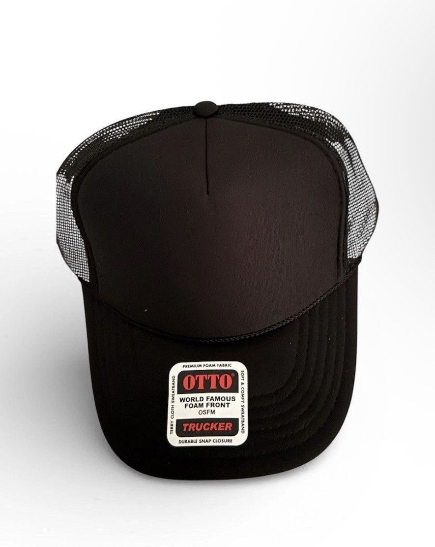 Otto Otto Trucker Hat Black New Plain Size ONE SIZE - 2 Thumbnail