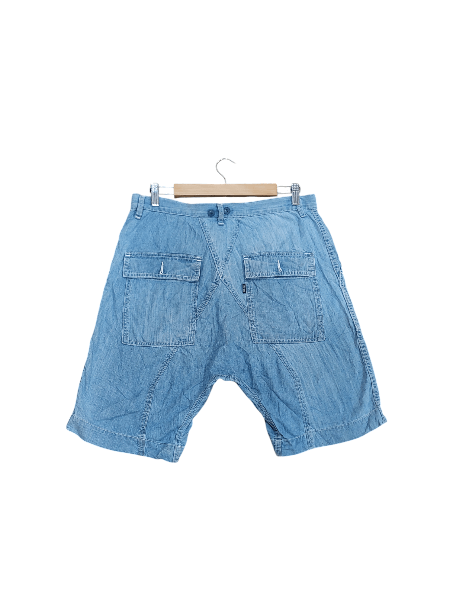 Issey Miyake × Japanese Brand × Ne-Net Ne-net by Issey Miyake Denim Shortpants Size US 32 / EU 48 - 3 Thumbnail