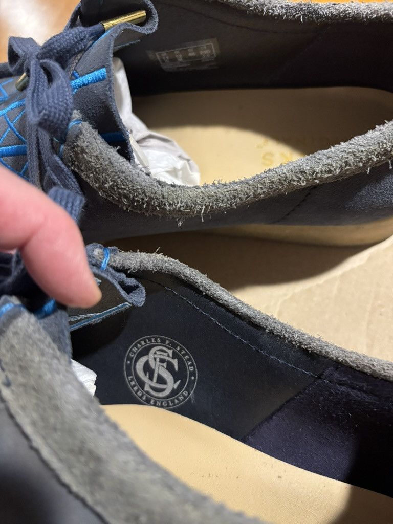 BetterTM × Clarks × Nepenthes 2023 Re-Purposed Gate Blue Suede Wallabees Size US 12 / EU 45 - 9 Thumbnail