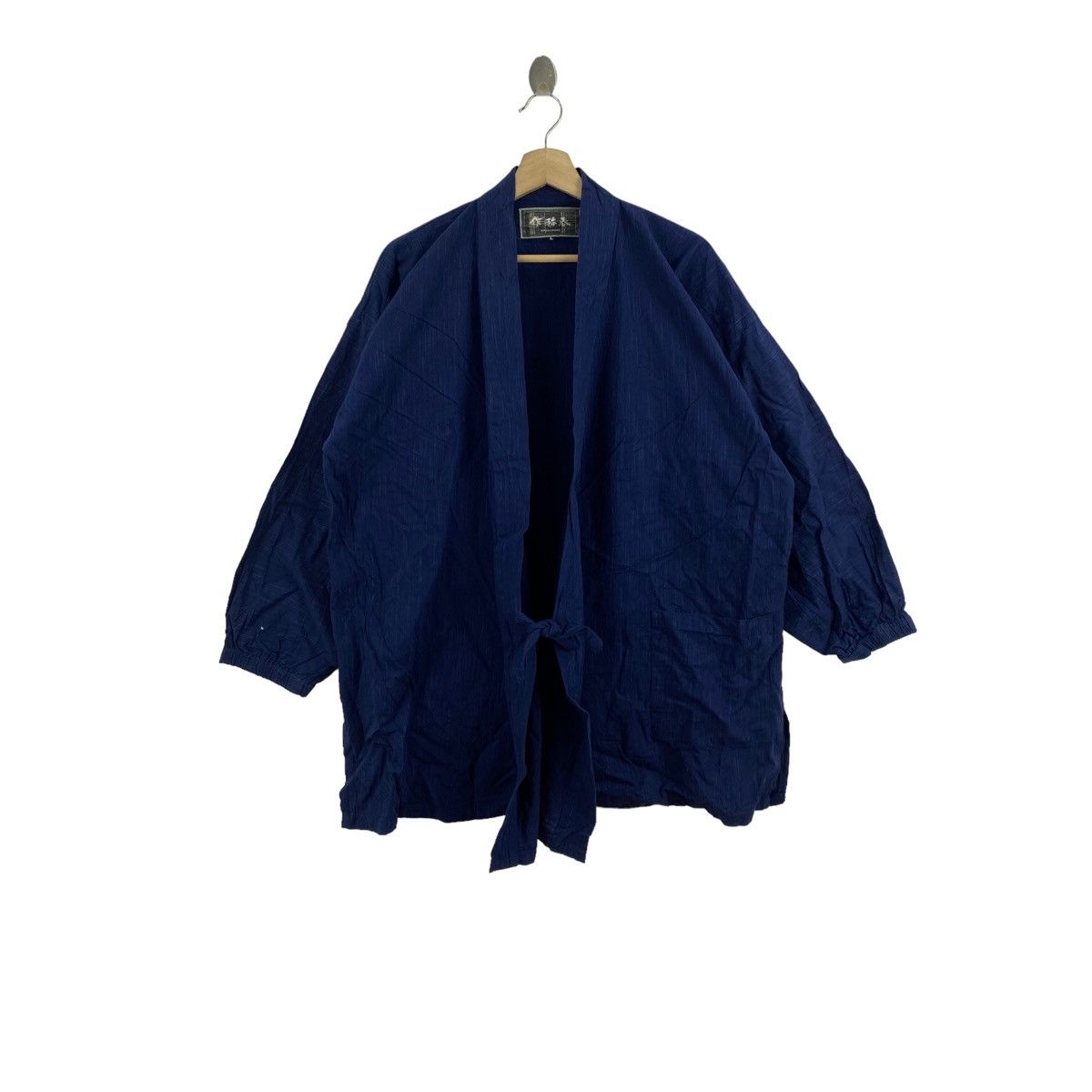 Japanese Brand KIRAKUMONO Japanese Brand Navy Plain Kimono Style Coat Size US L / EU 52-54 / 3 - 1 Thumbnail
