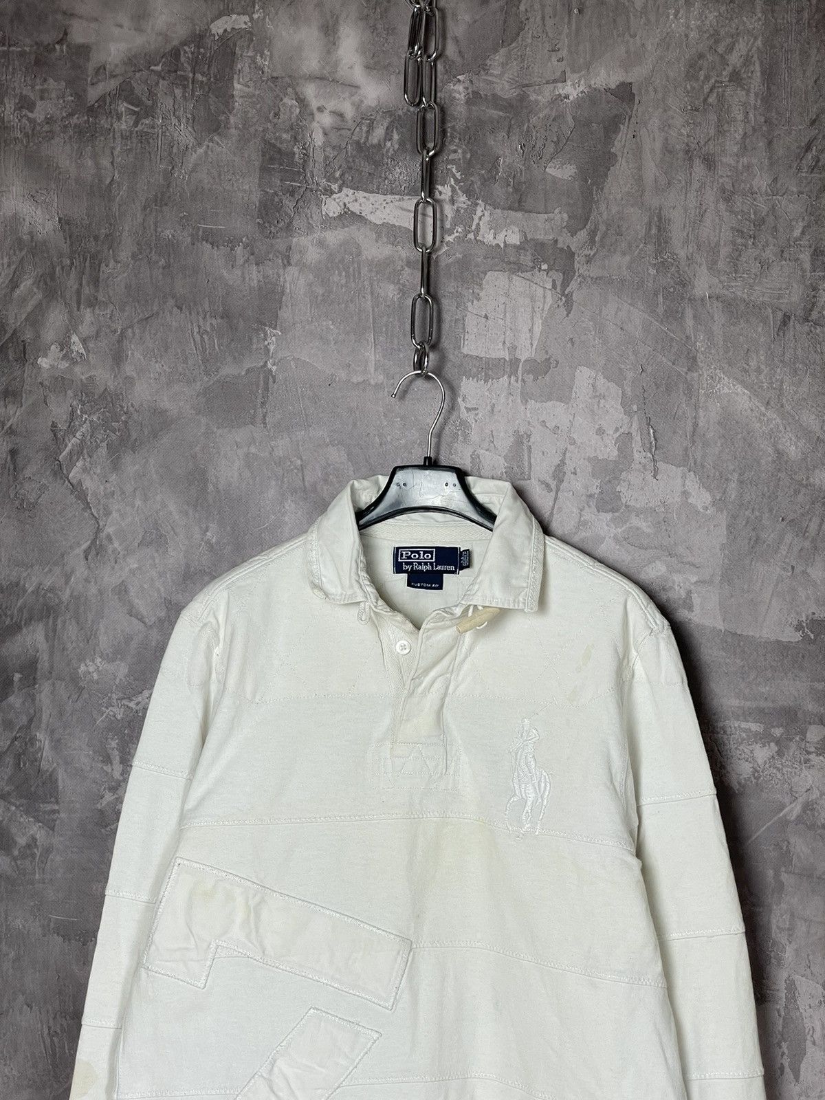 Polo Ralph Lauren × Rugby Ralph Lauren Vintage Rugby Long Sleeve Polo Ralph Lauren PRL #7 Big Logo Size US M / EU 48-50 / 2 - 2 Thumbnail