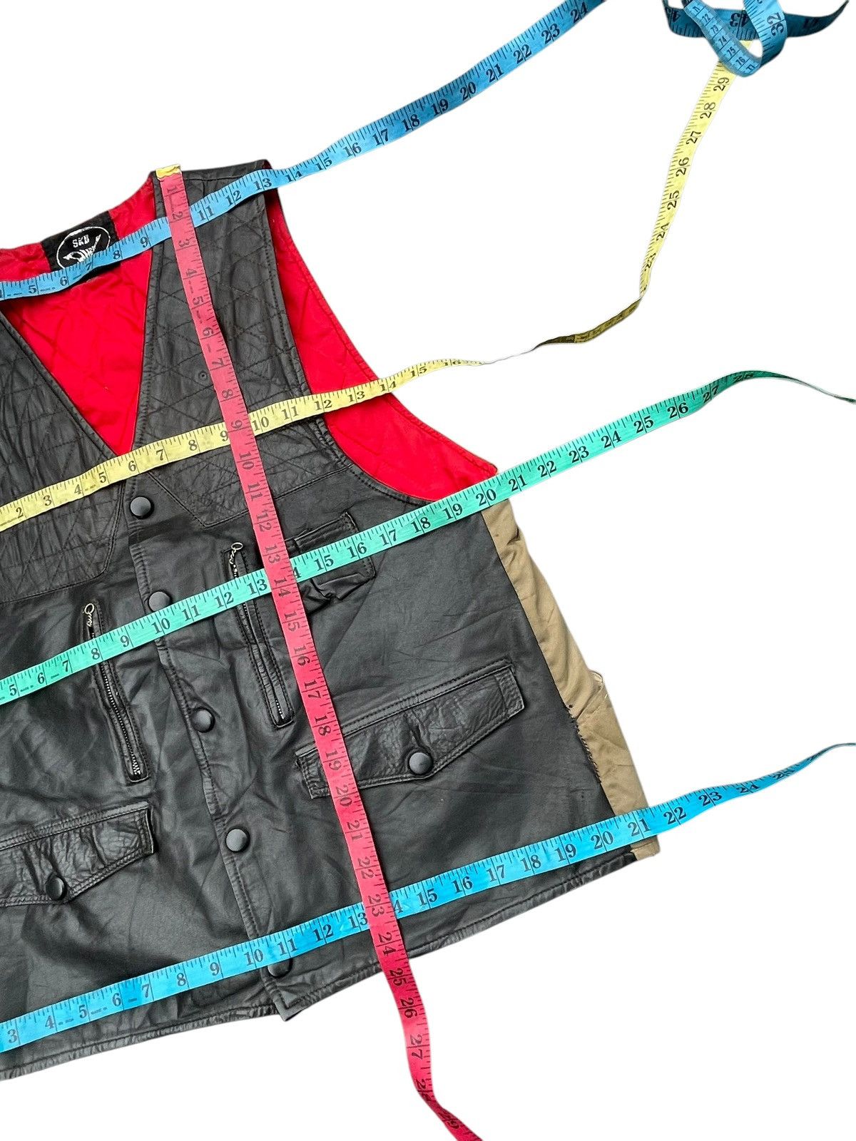 Japanese Brand Vintage SKB Duck Brand Leather Vest Size US M / EU 48-50 / 2 - 19 Thumbnail