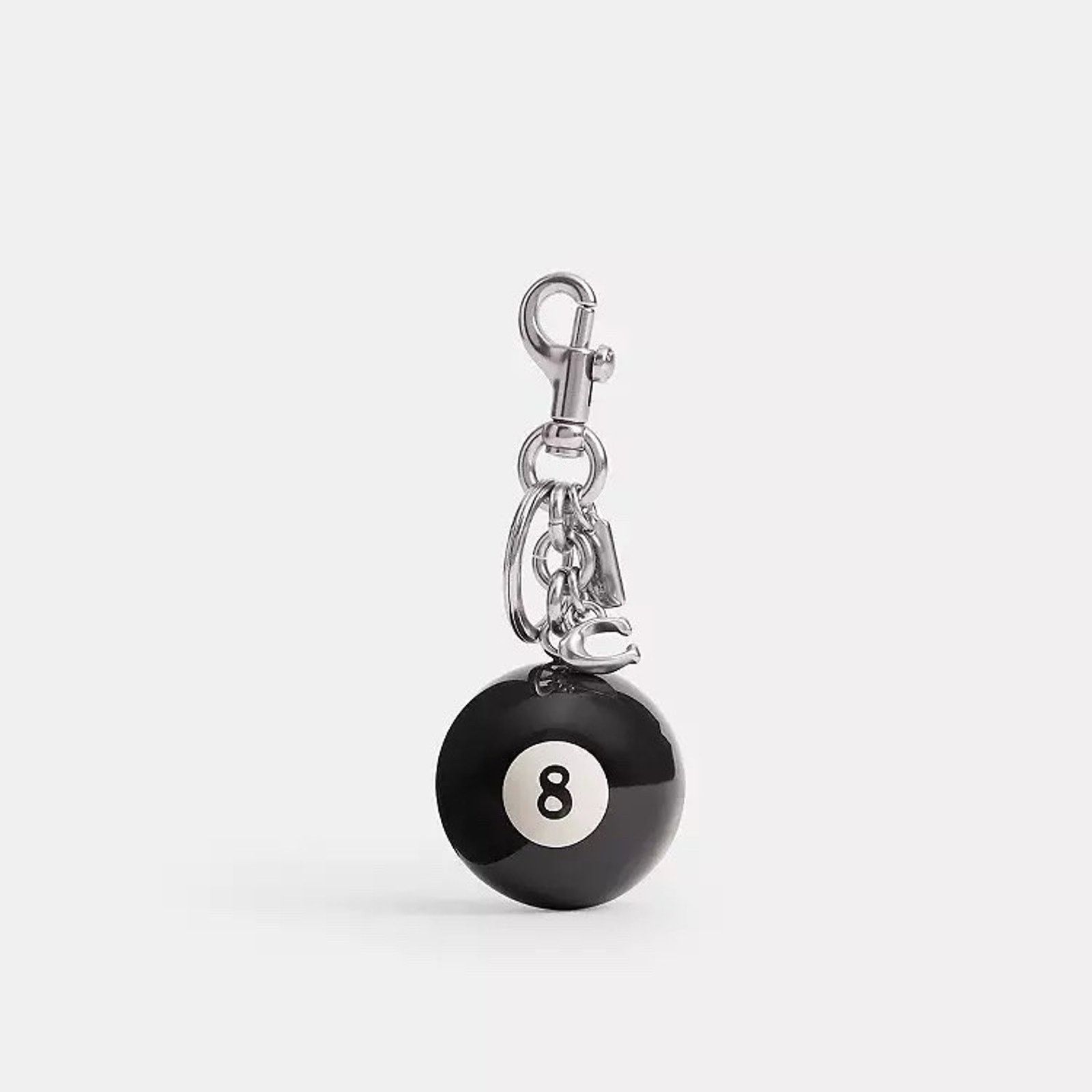 Coach NWT Coach Eight Ball Bag Charm Black CEA15 with dust bag Size ONE SIZE - 5 Thumbnail