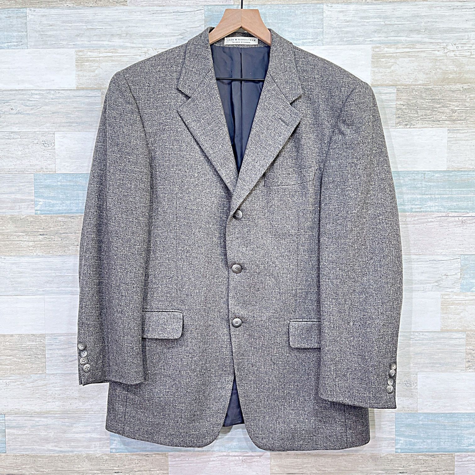 Ermenegildo Zegna Ermenegildo Zegna 100% Cashmere Tweed Sport Coat Gray 42R Size 42R - 1 Thumbnail