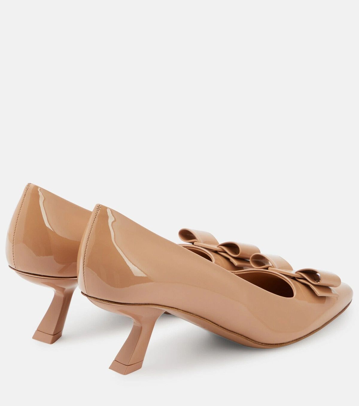 Salvatore Ferragamo o1s1rm0924 Vara Bow Pumps in Light Brown Size US 5.5 / IT 35.5 - 5 Thumbnail