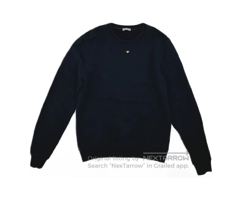 Dior Dior Black embroidered round-neck long-sleeved sweatshirt Size US XL / EU 56 / 4 - 1 Thumbnail