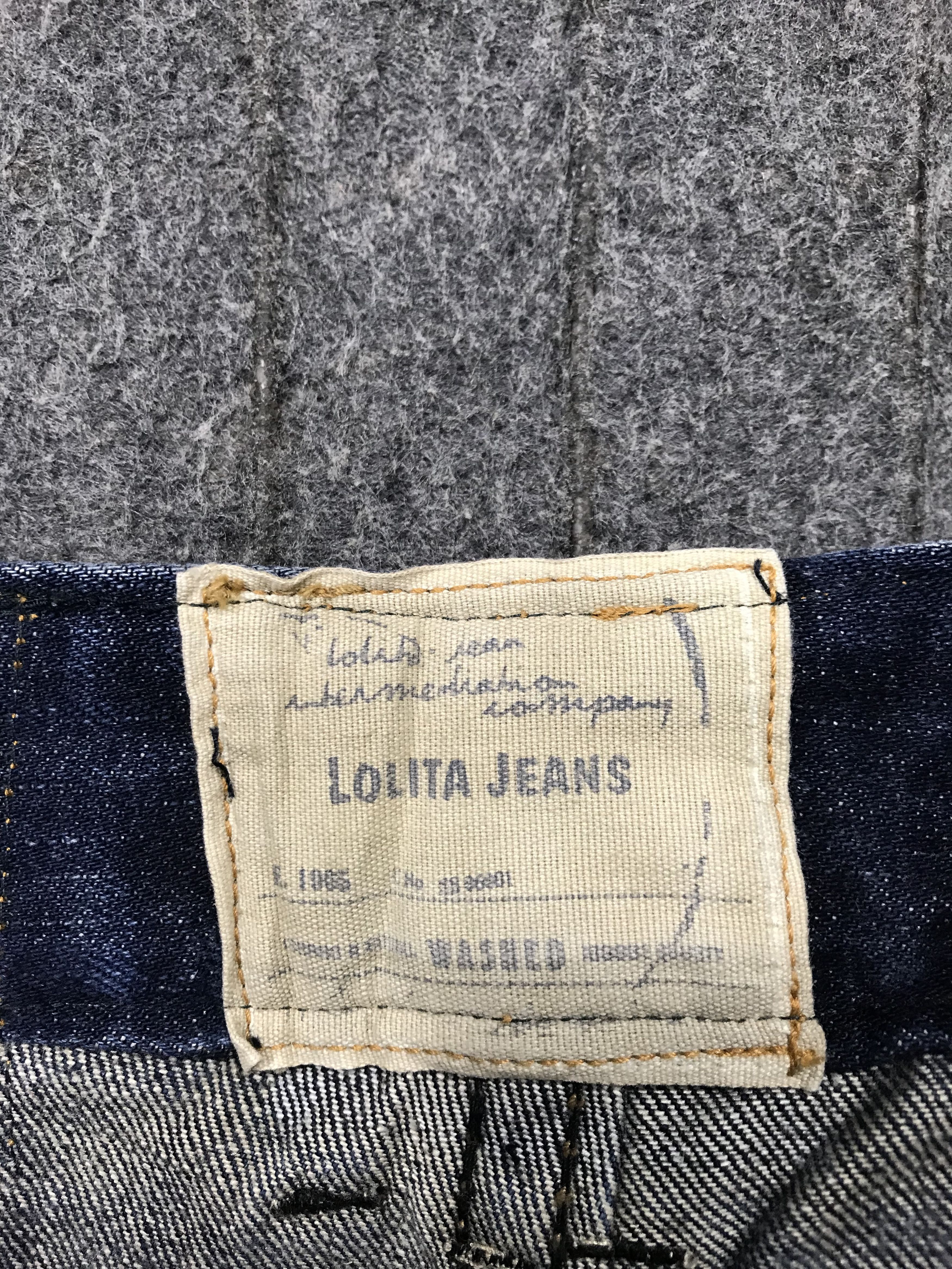 Japanese Brand Lolita Indigo Distressed Denim Short Jeans Whisker Baggy Size US 28 / EU 44 - 9 Thumbnail