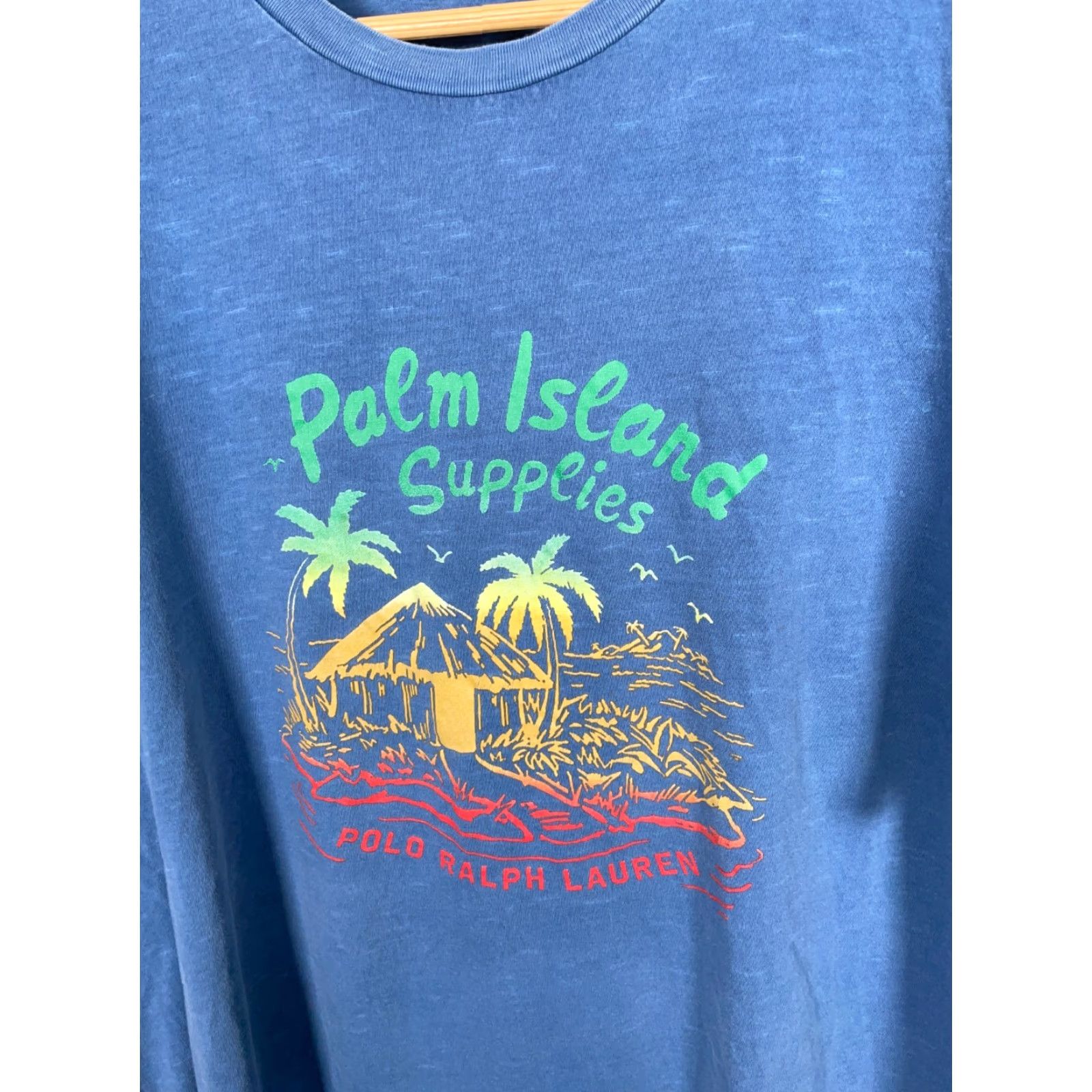 Polo Ralph Lauren Polo Ralph Lauren T-Shirt Adult XLT Blue Graphic Print Beach Preppy Mens Size US XL / EU 56 / 4 - 7 Thumbnail