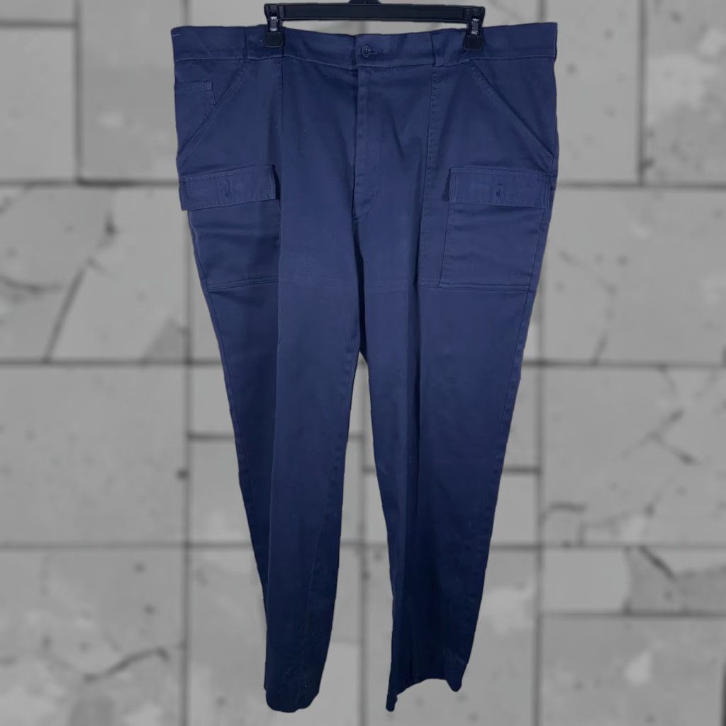 Vintage VTG Sportif Cargo Pants Mens 44x33 Blue Pants Regular Inseam 33 Mens Size US 44 / EU 60 - 1 Thumbnail