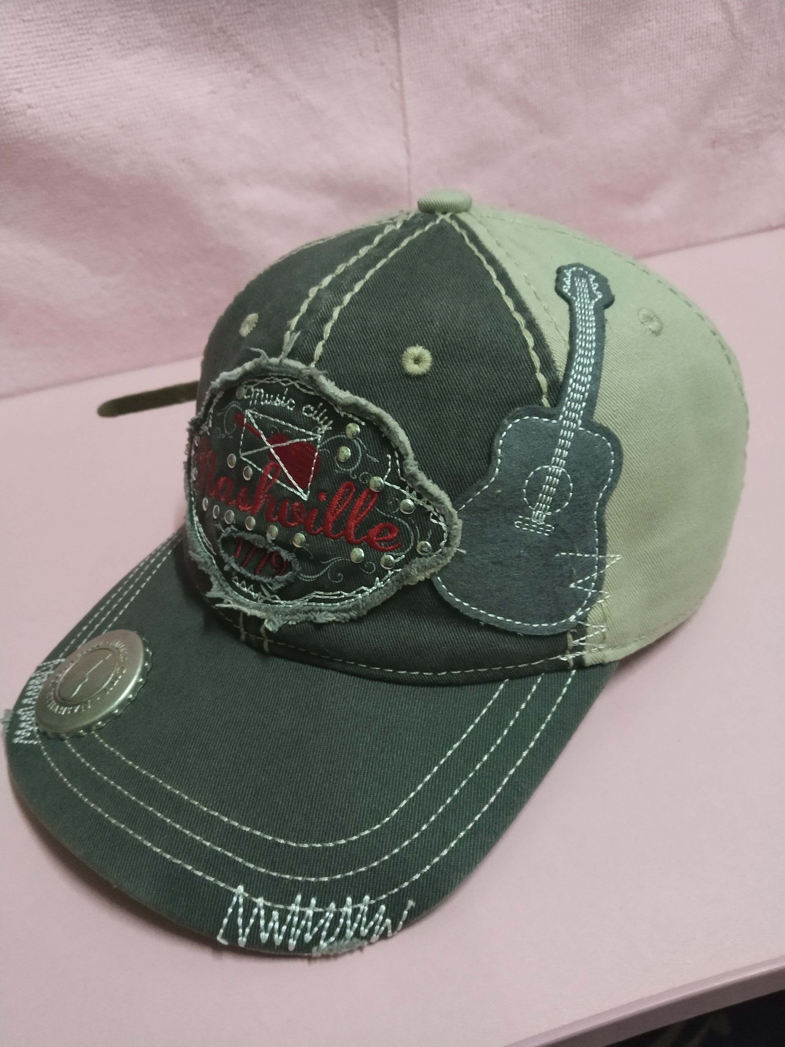 Japanese Brand VINTAGE NASHVILLE MUSIC CITY BY HAT GRAPHIX CAP Size ONE SIZE - 3 Thumbnail