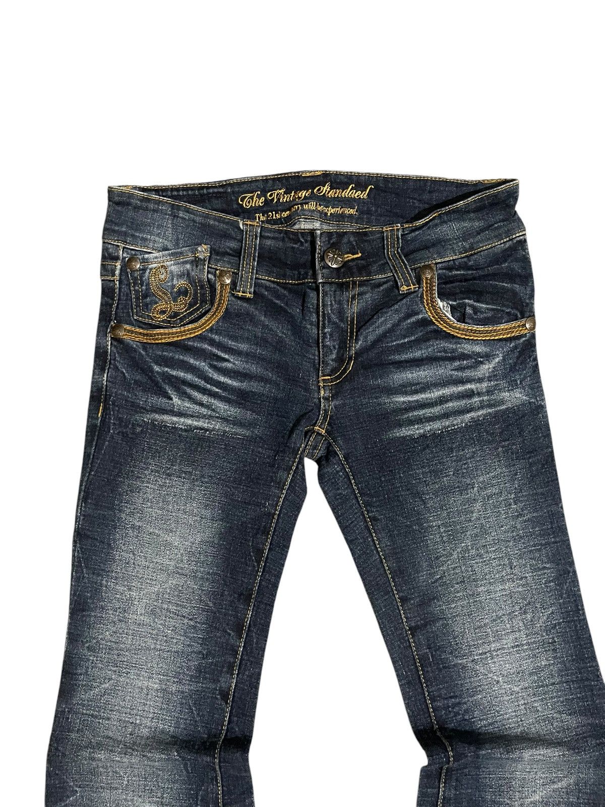 Tornado Mart Japanese Flared Bootcut Denim Pants Size 30" / US 8 / IT 44 - 6 Thumbnail