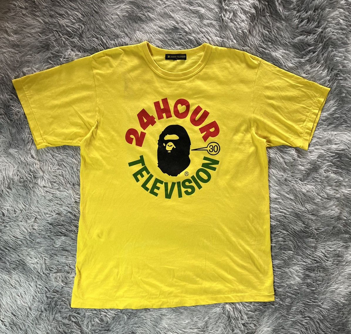 Bape Vintage 24 hour television x BAPE single stich t shirt Size US L / EU 52-54 / 3 - 1 Thumbnail
