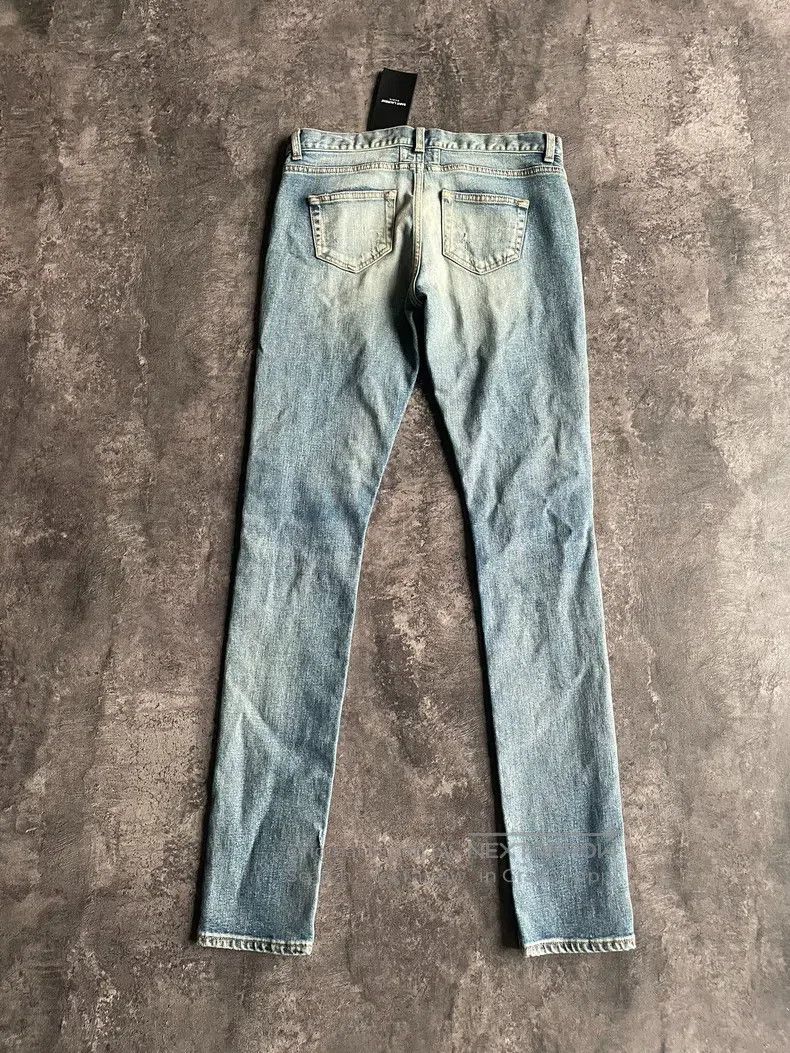 Saint Laurent Paris Saint Laurent Paris Patch Denim Pants Size US 27 - 2 Thumbnail